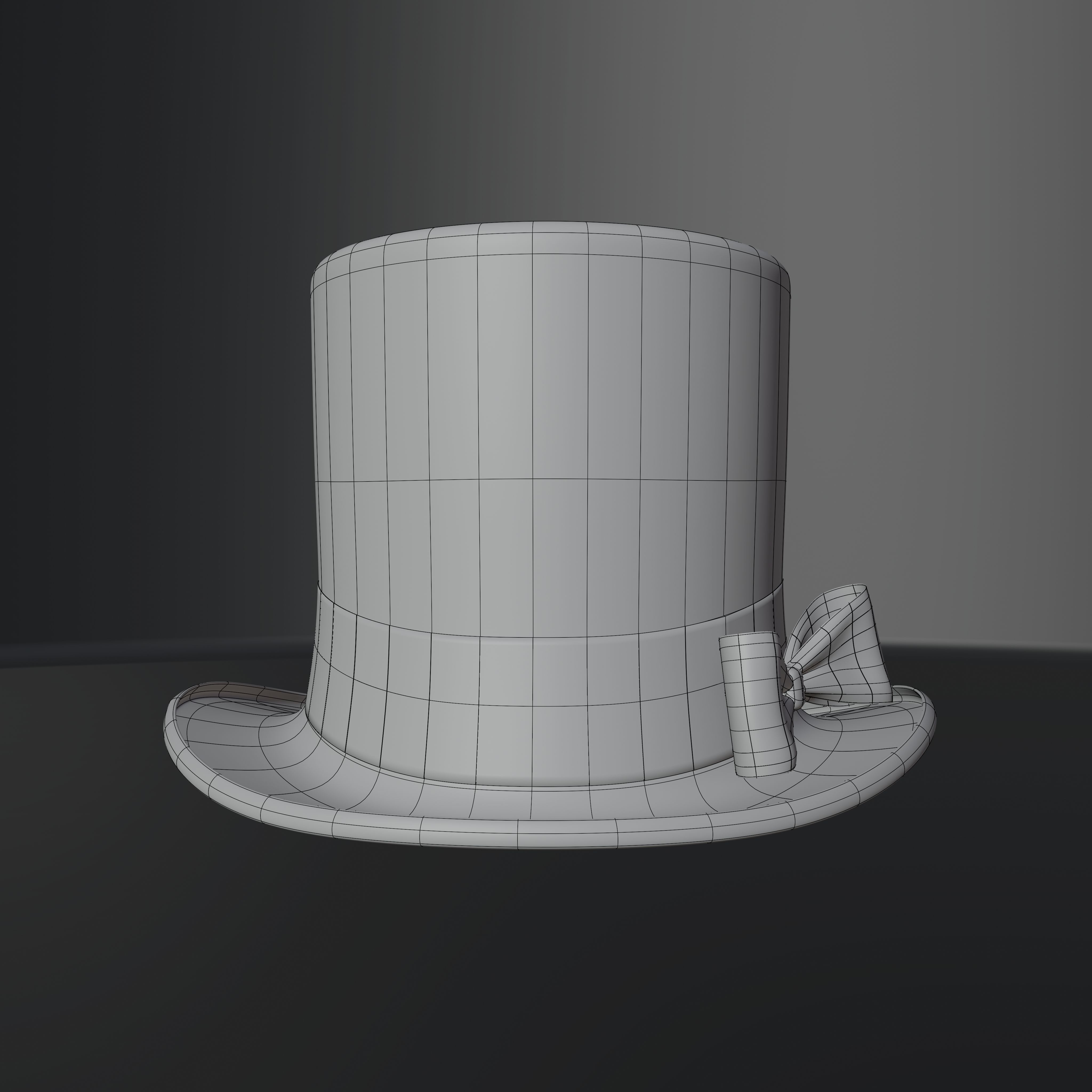 Top Hat Photorealistic PBR Low-poly 3D model_35