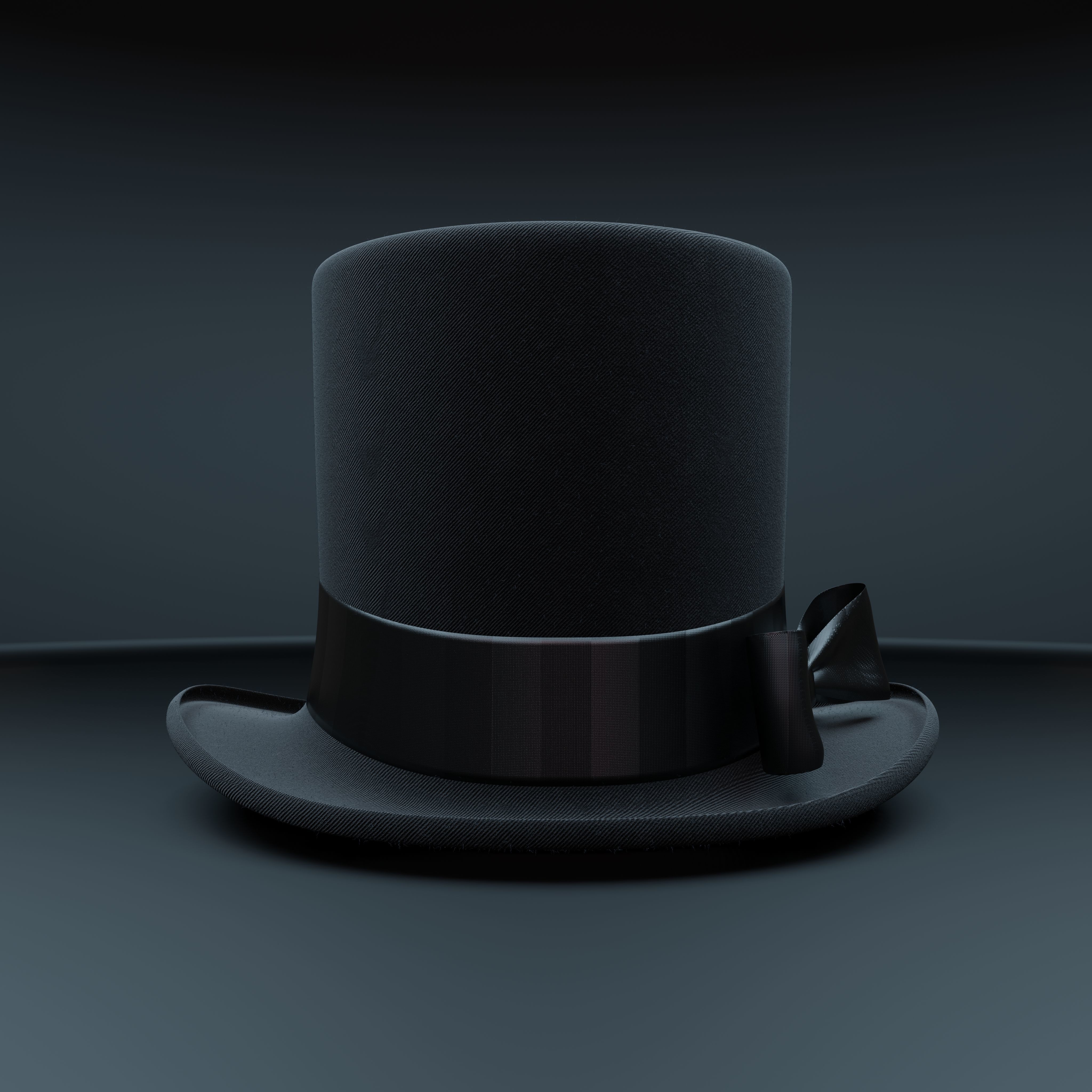 Top Hat Photorealistic PBR Low-poly 3D model_10