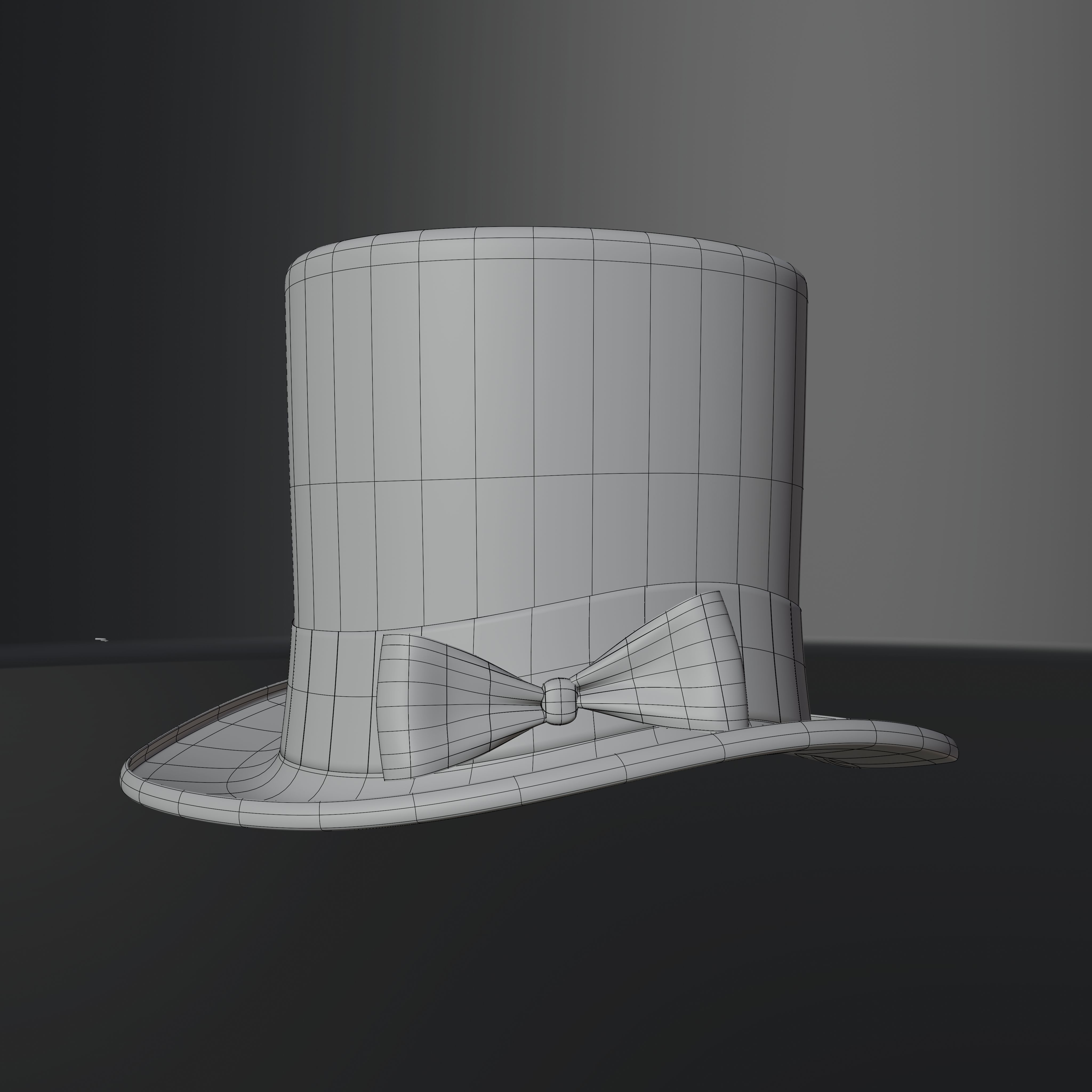 Top Hat Photorealistic PBR Low-poly 3D model_39
