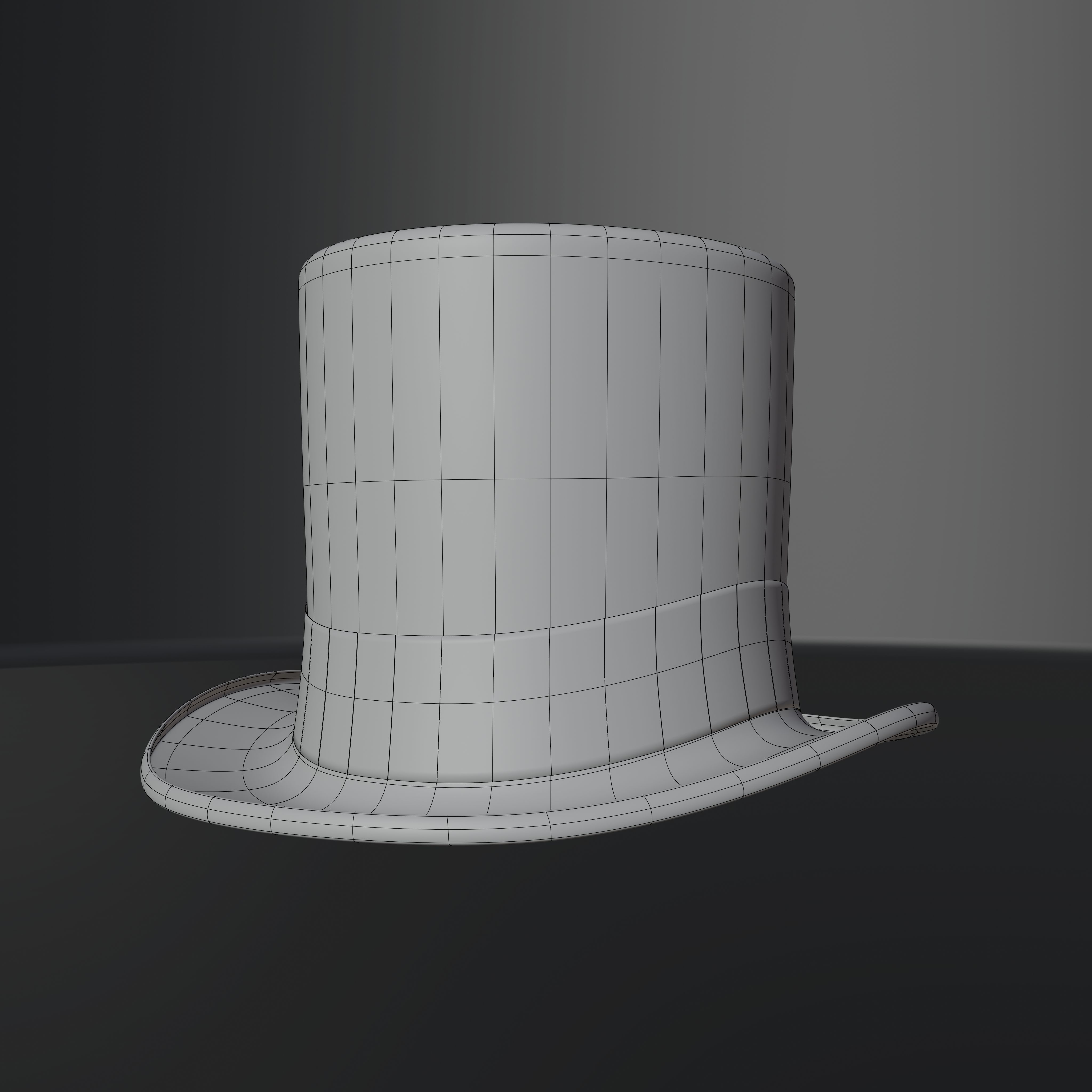 Top Hat Photorealistic PBR Low-poly 3D model_46