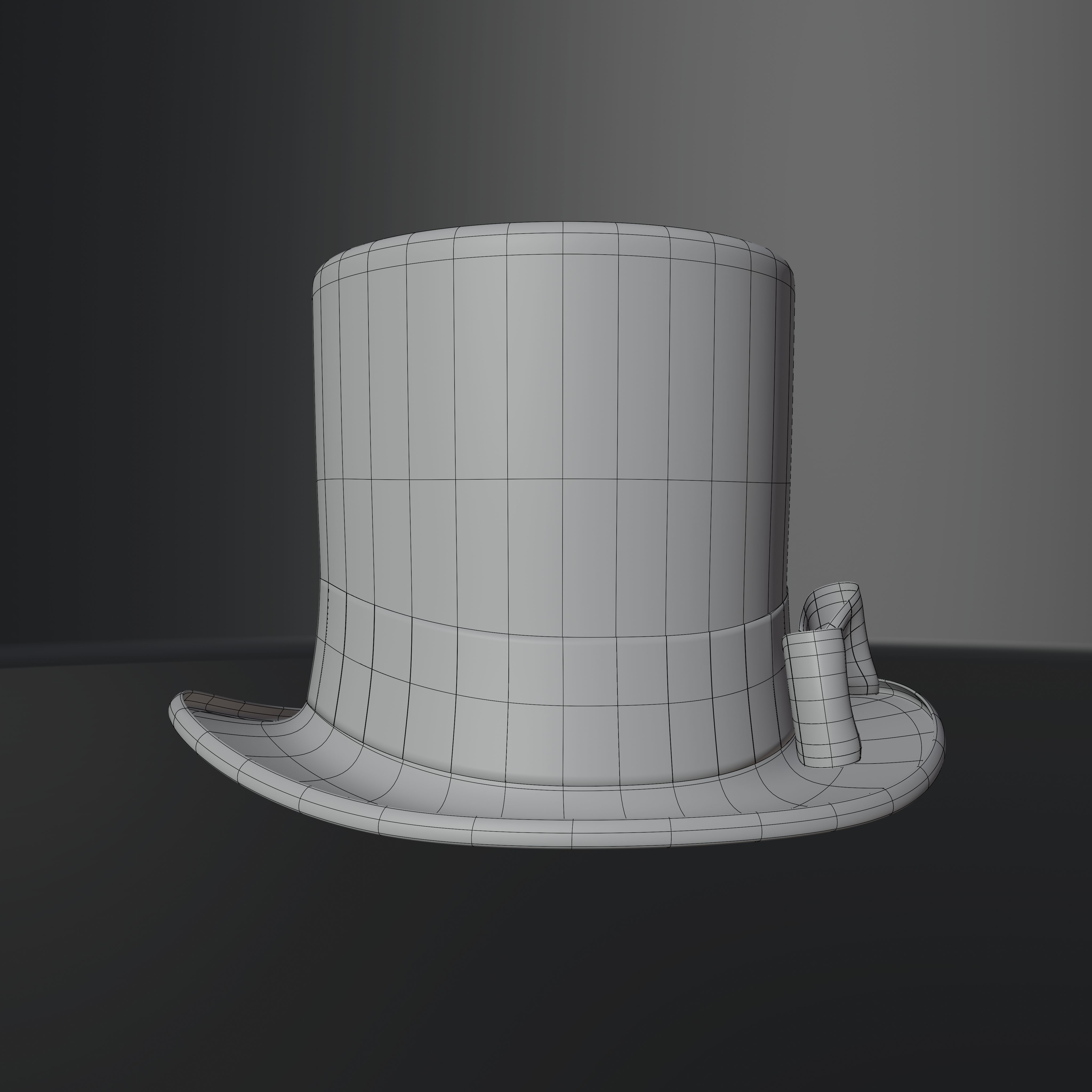 Top Hat Photorealistic PBR Low-poly 3D model_54