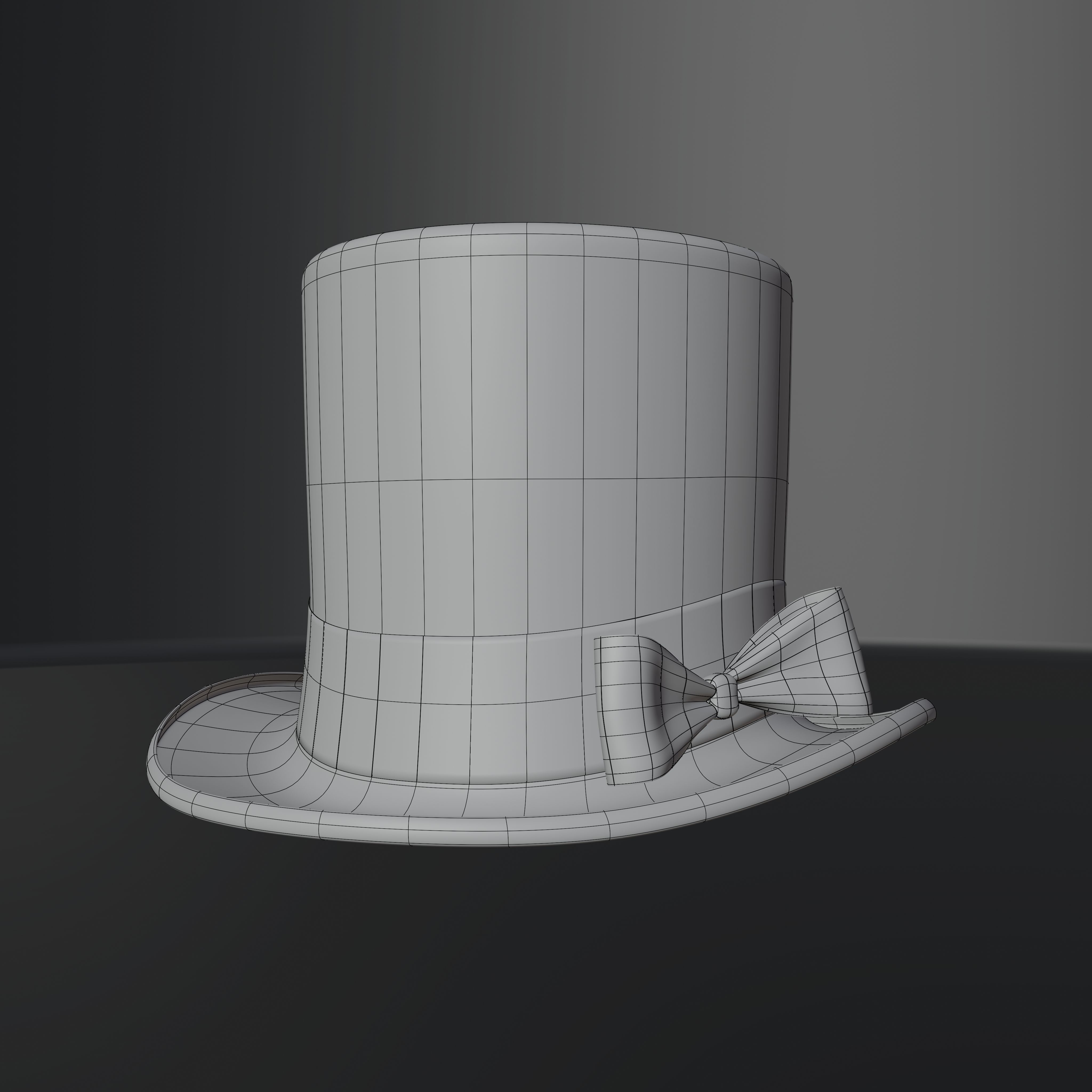 Top Hat Photorealistic PBR Low-poly 3D model_37