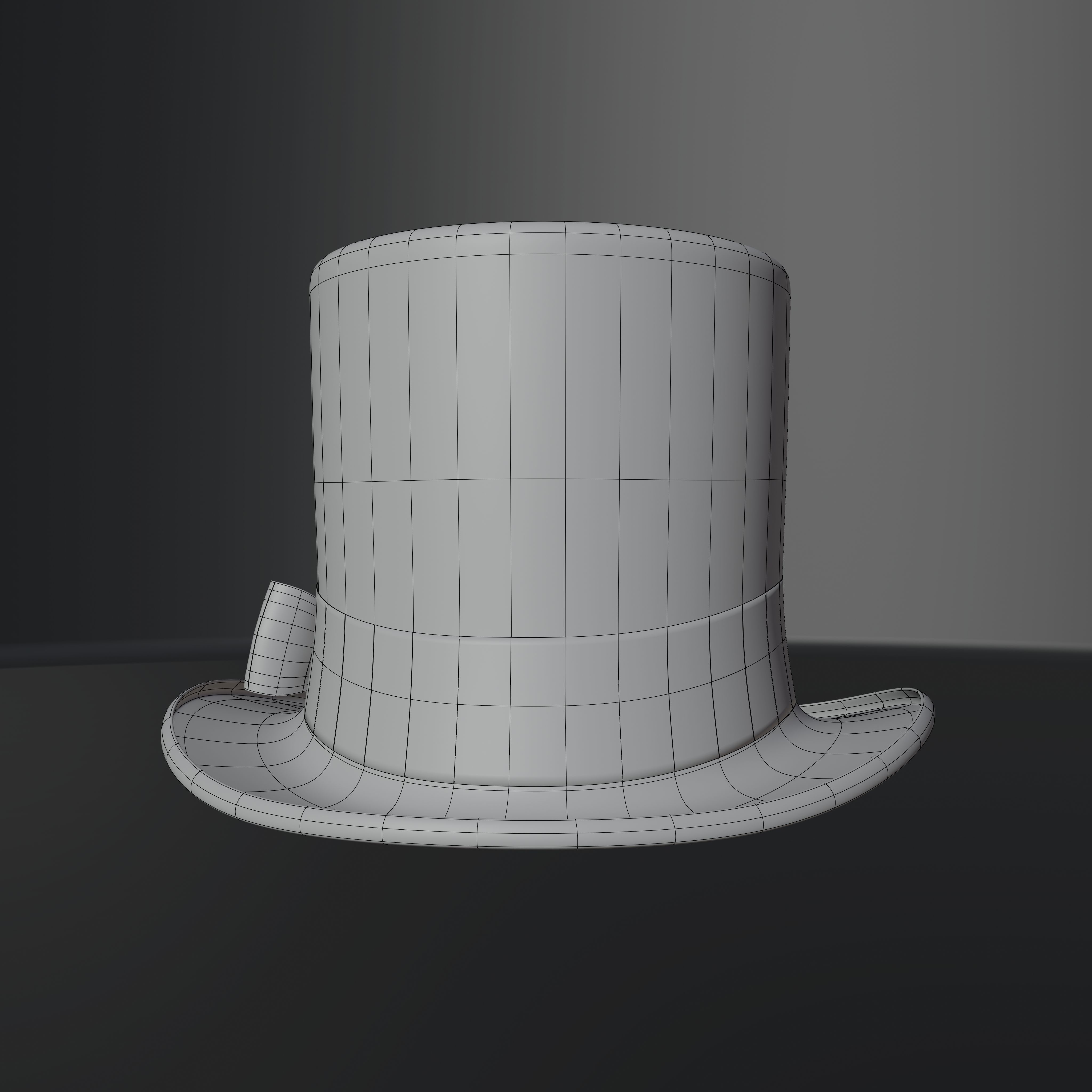 Top Hat Photorealistic PBR Low-poly 3D model_45