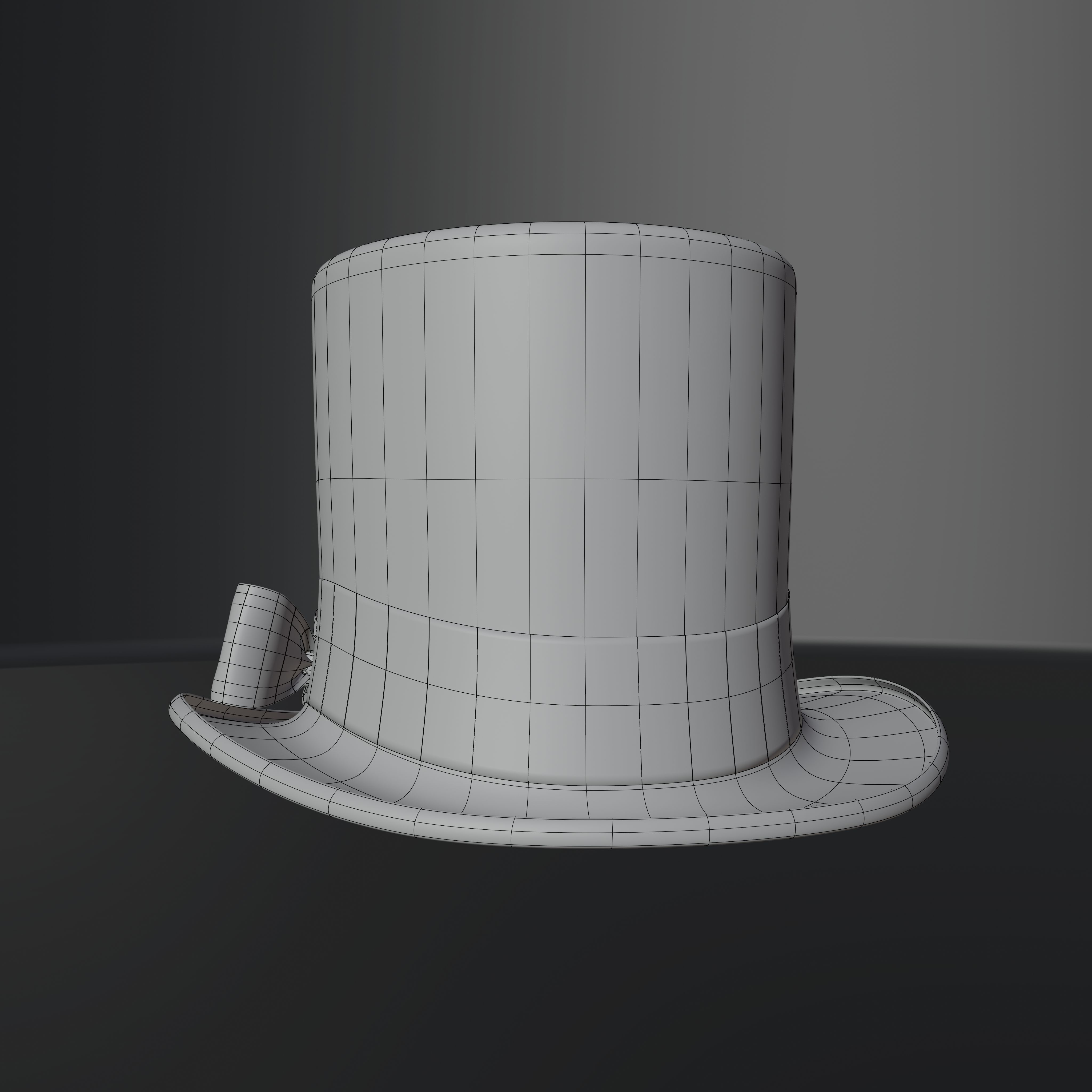 Top Hat Photorealistic PBR Low-poly 3D model_44