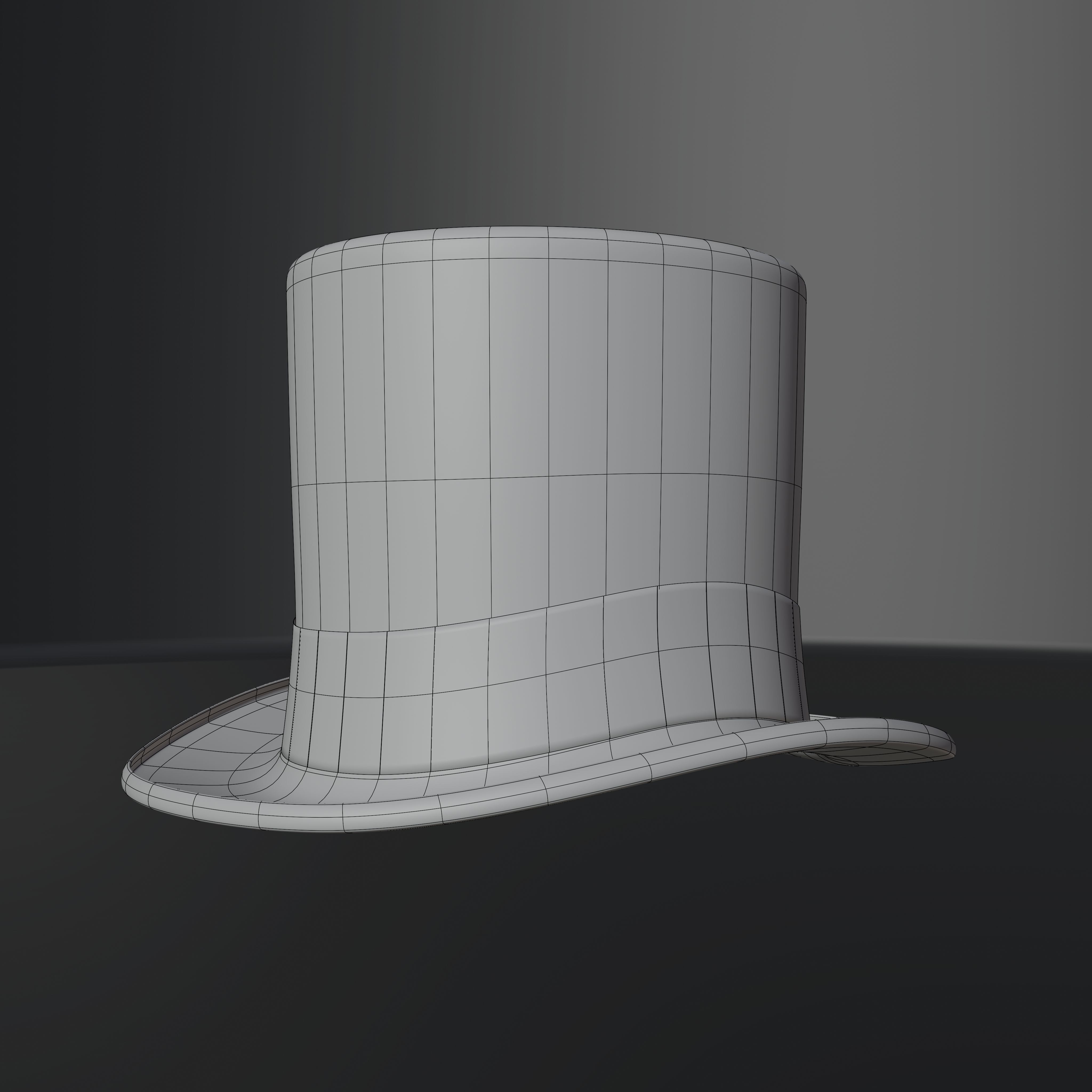 Top Hat Photorealistic PBR Low-poly 3D model_47