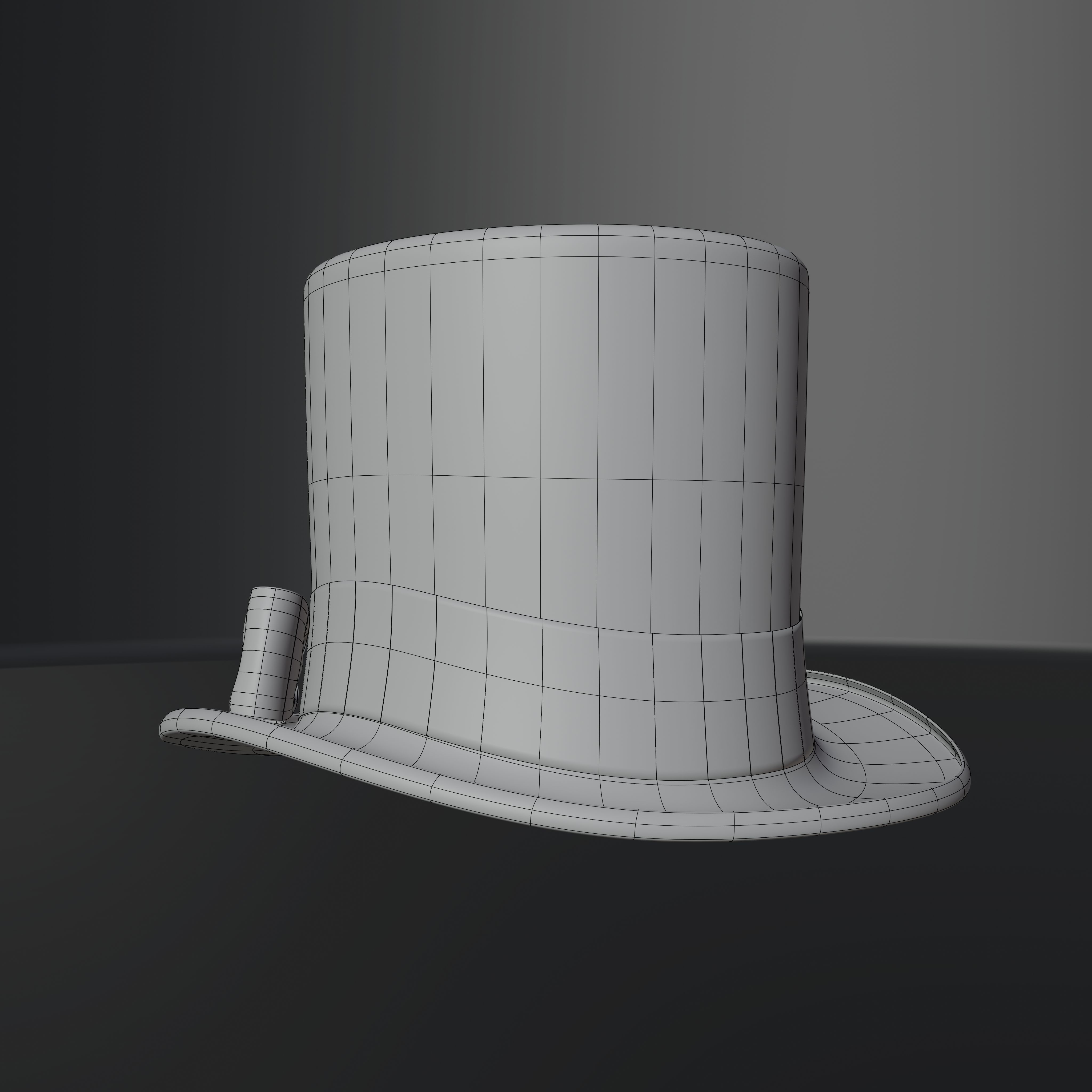 Top Hat Photorealistic PBR Low-poly 3D model_43