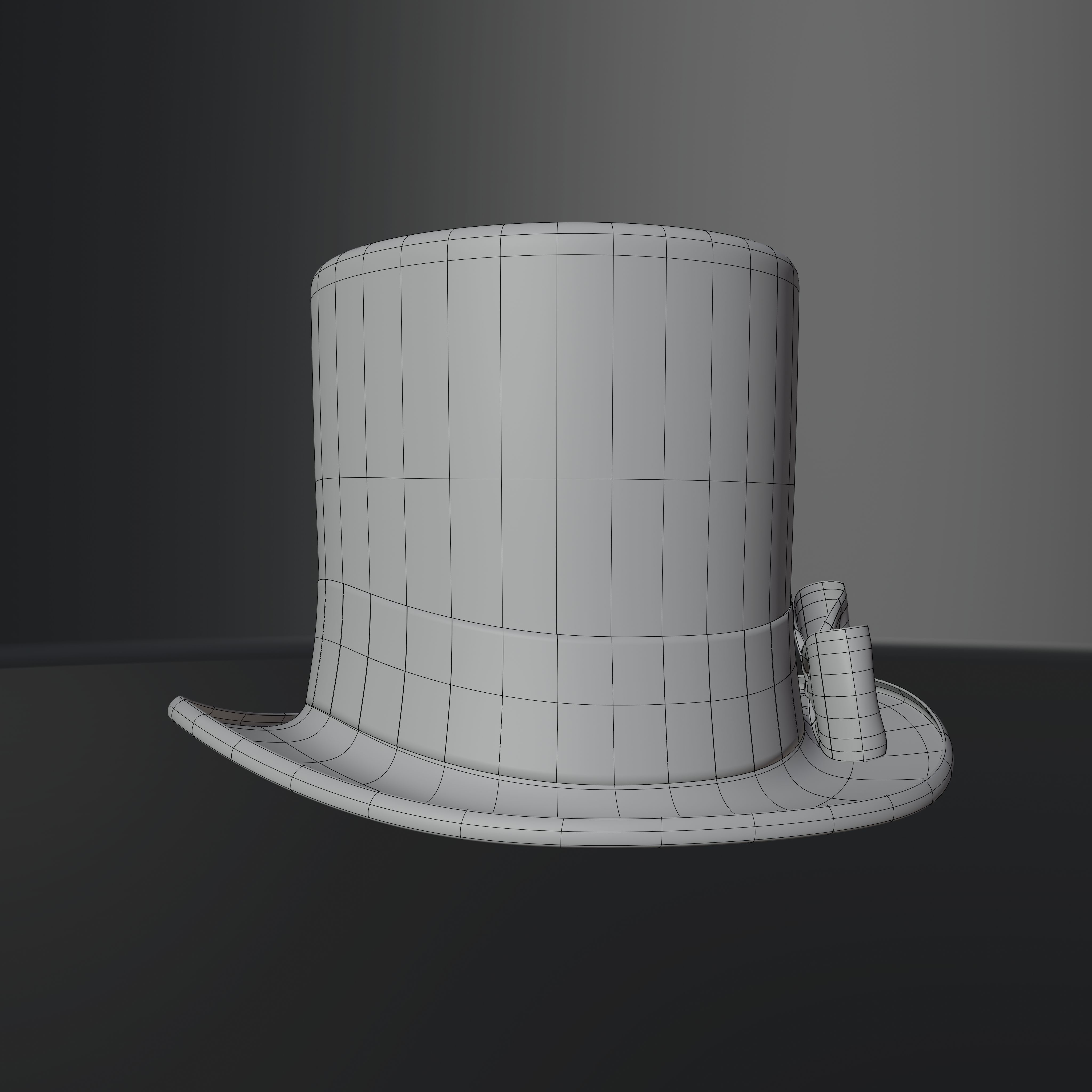 Top Hat Photorealistic PBR Low-poly 3D model_53