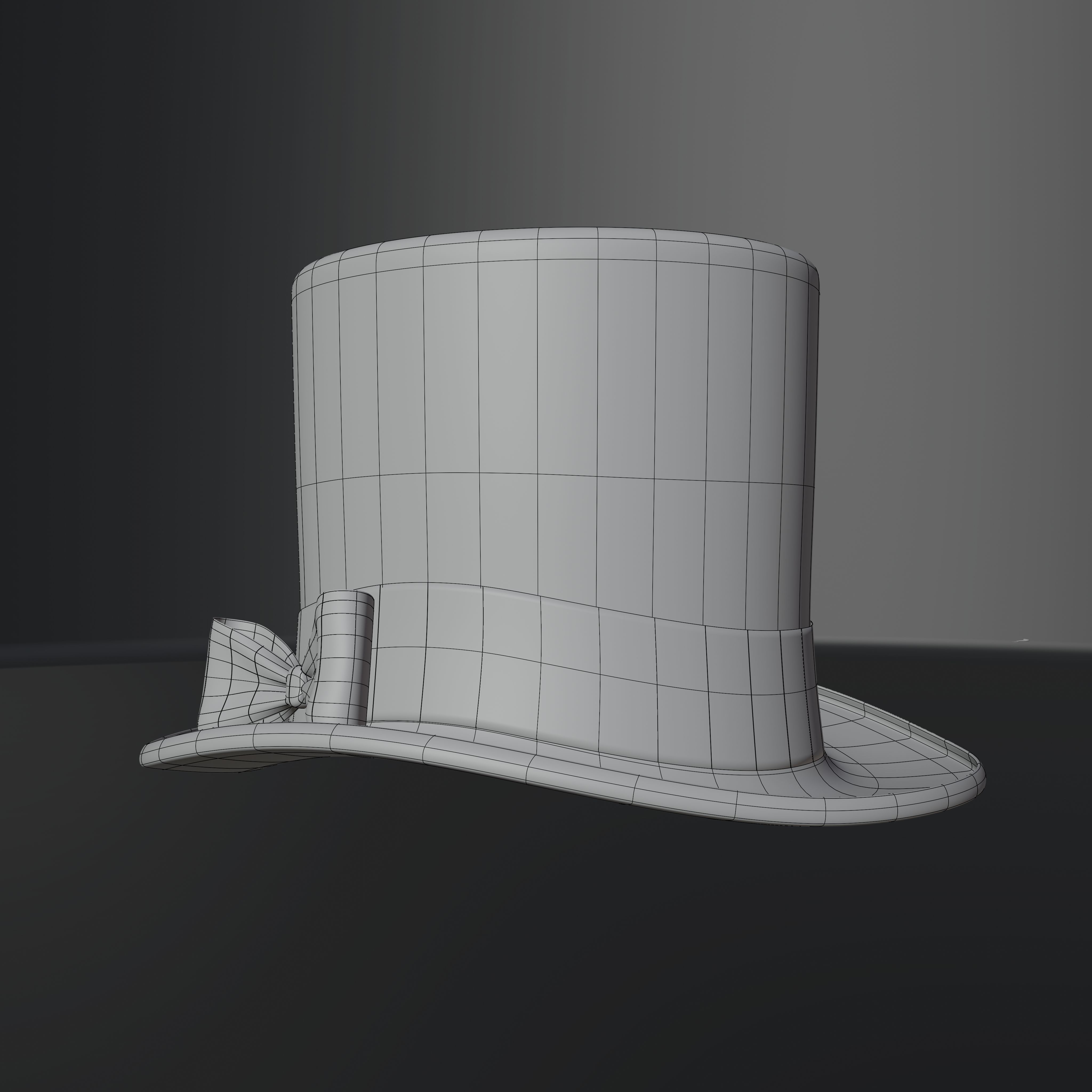 Top Hat Photorealistic PBR Low-poly 3D model_42