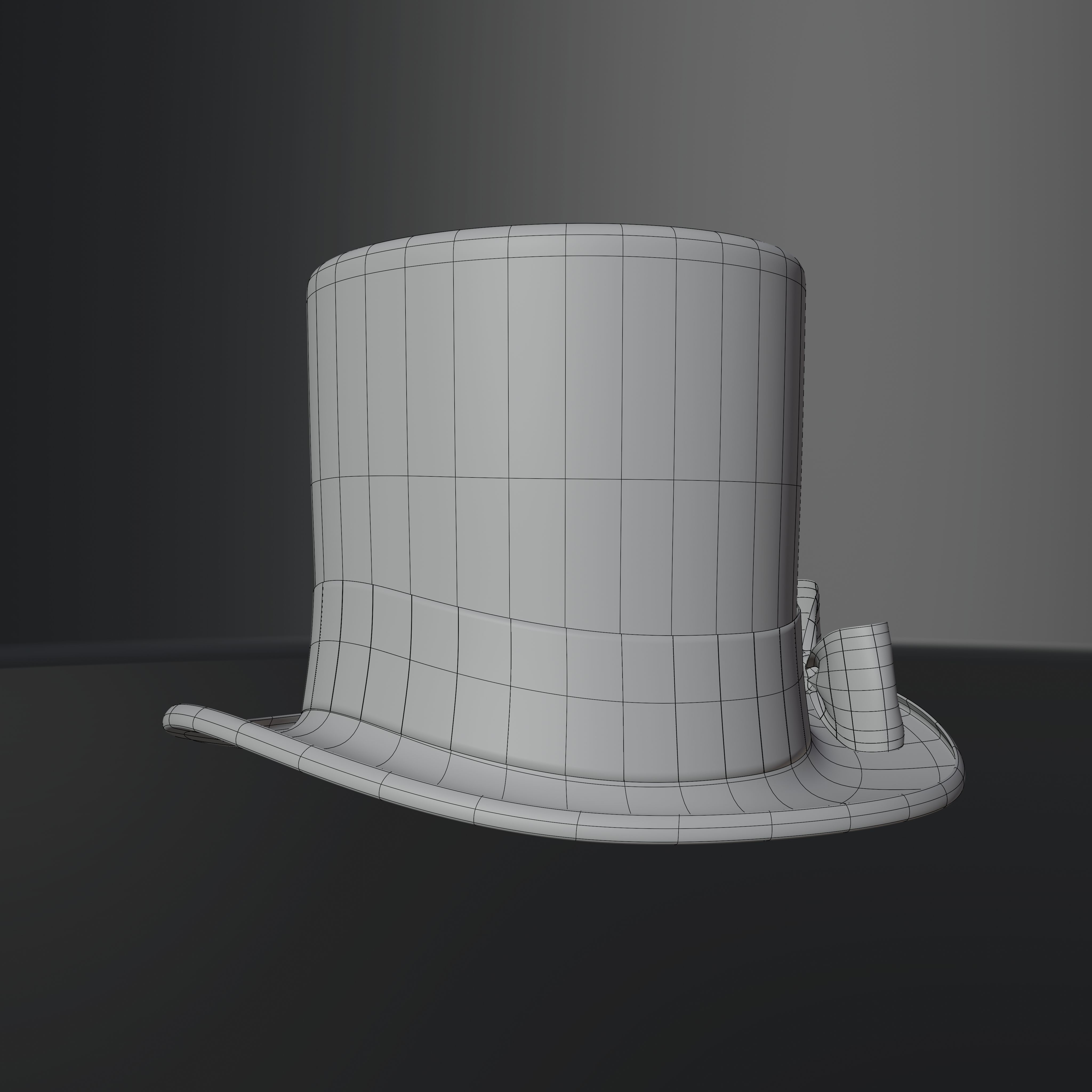 Top Hat Photorealistic PBR Low-poly 3D model_52
