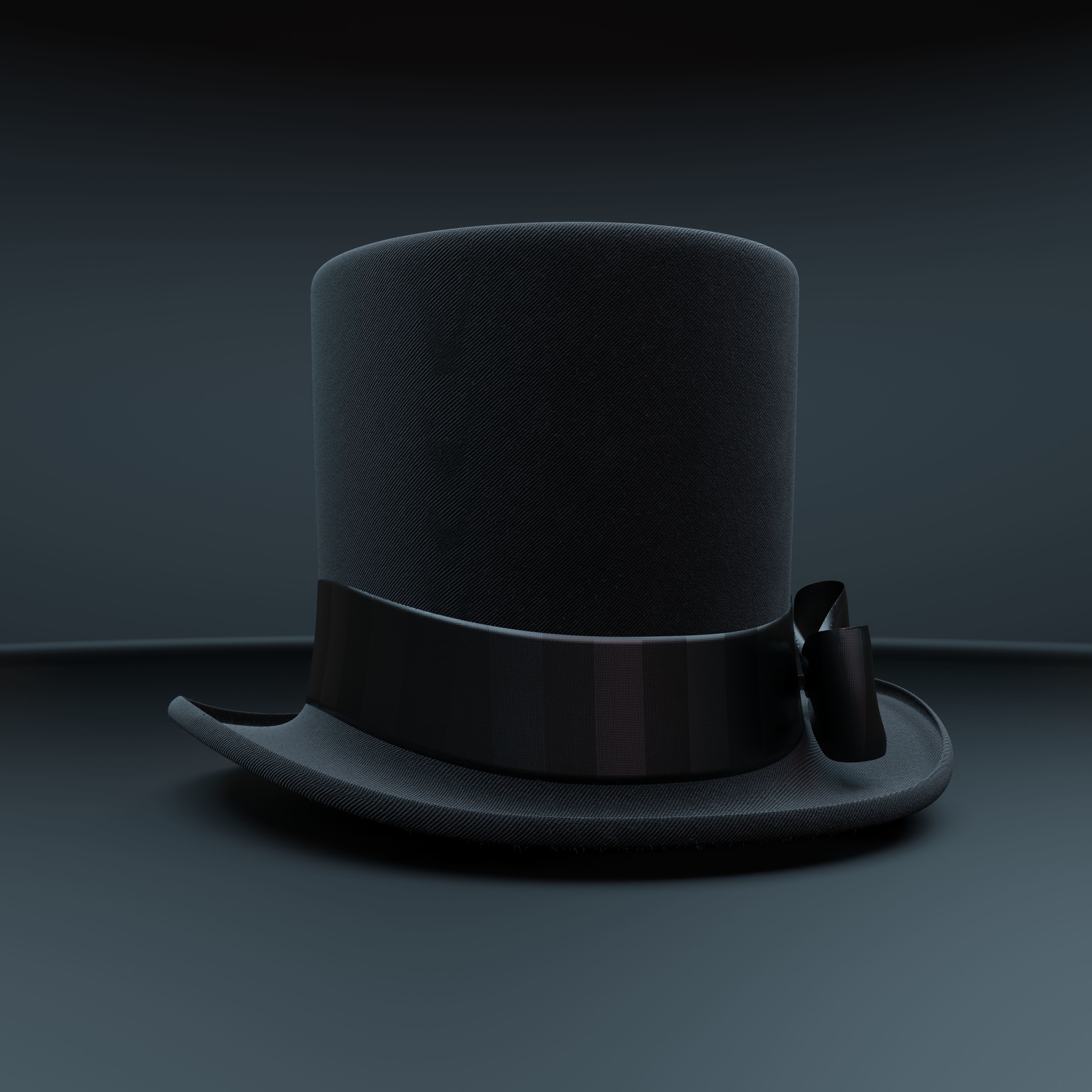 Top Hat Photorealistic PBR Low-poly 3D model_29