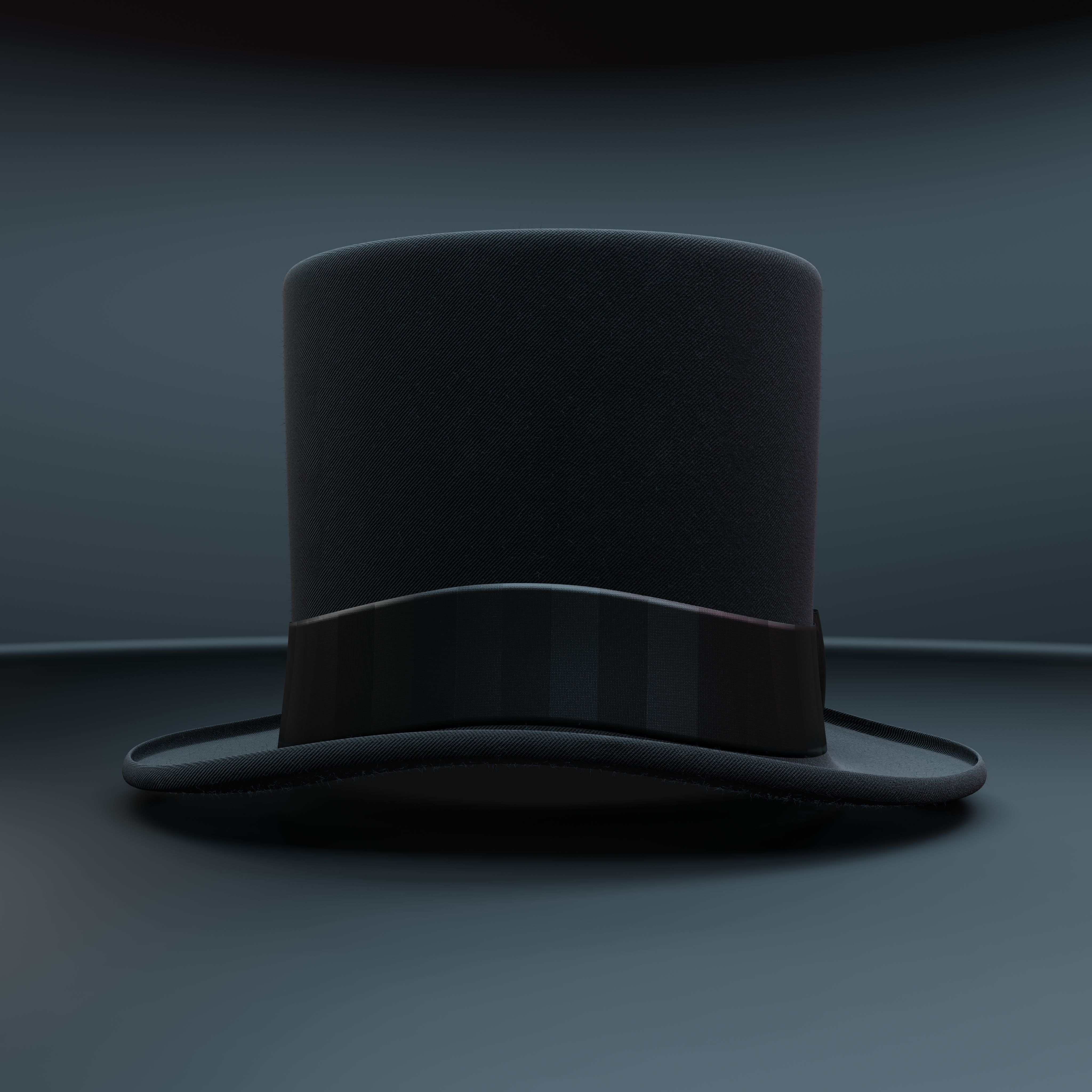 Top Hat Photorealistic PBR Low-poly 3D model_25