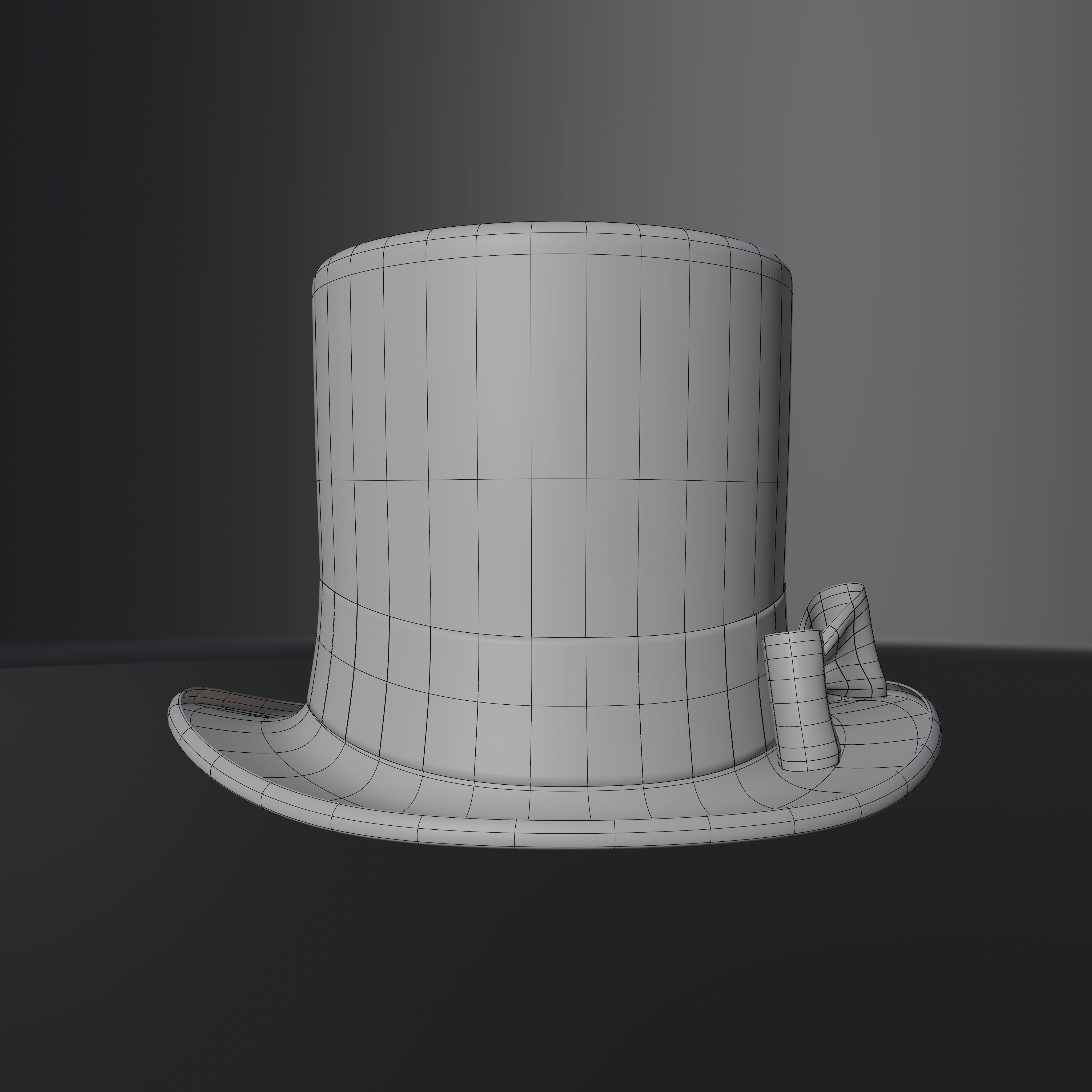 Top Hat Photorealistic PBR Low-poly 3D model_55