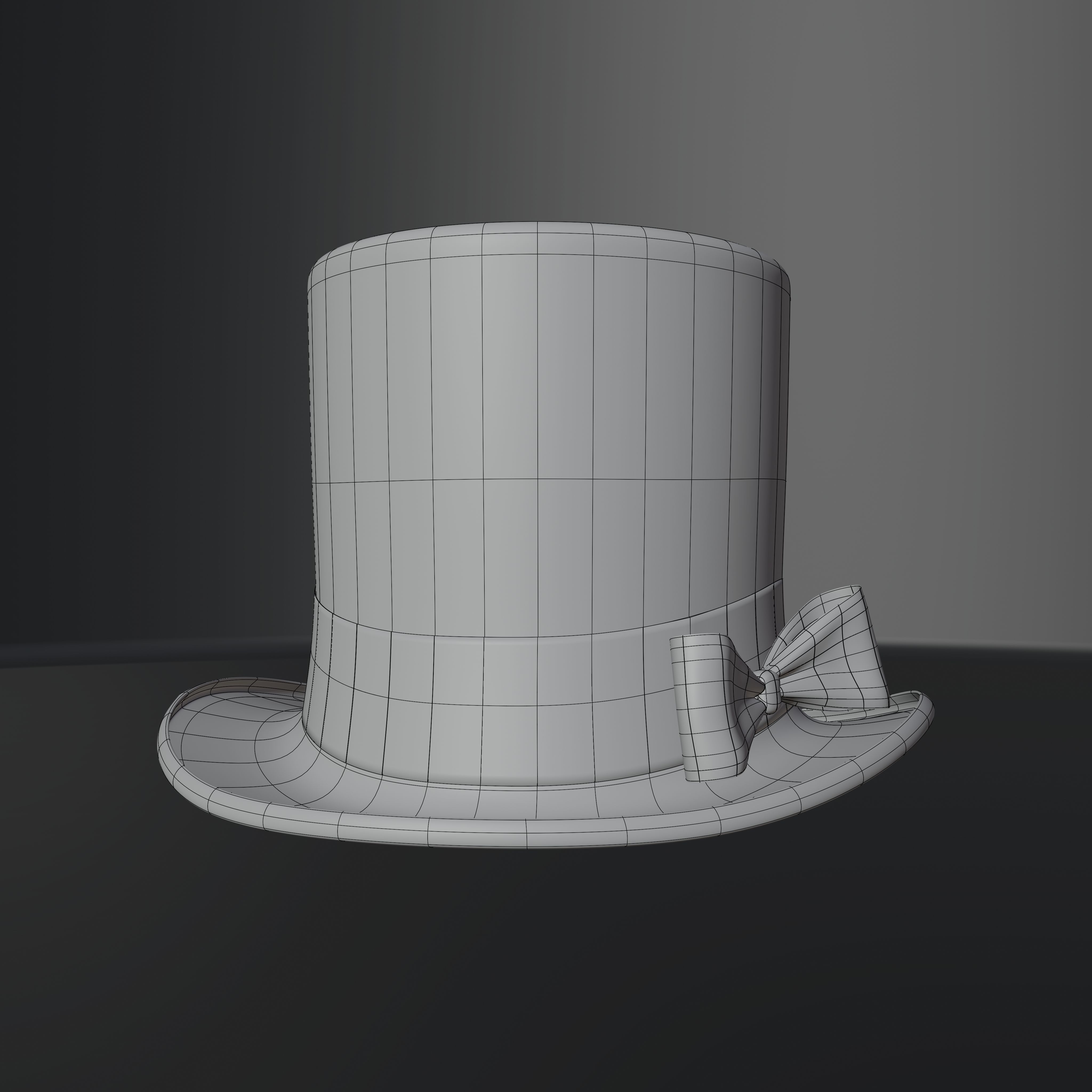Top Hat Photorealistic PBR Low-poly 3D model_36