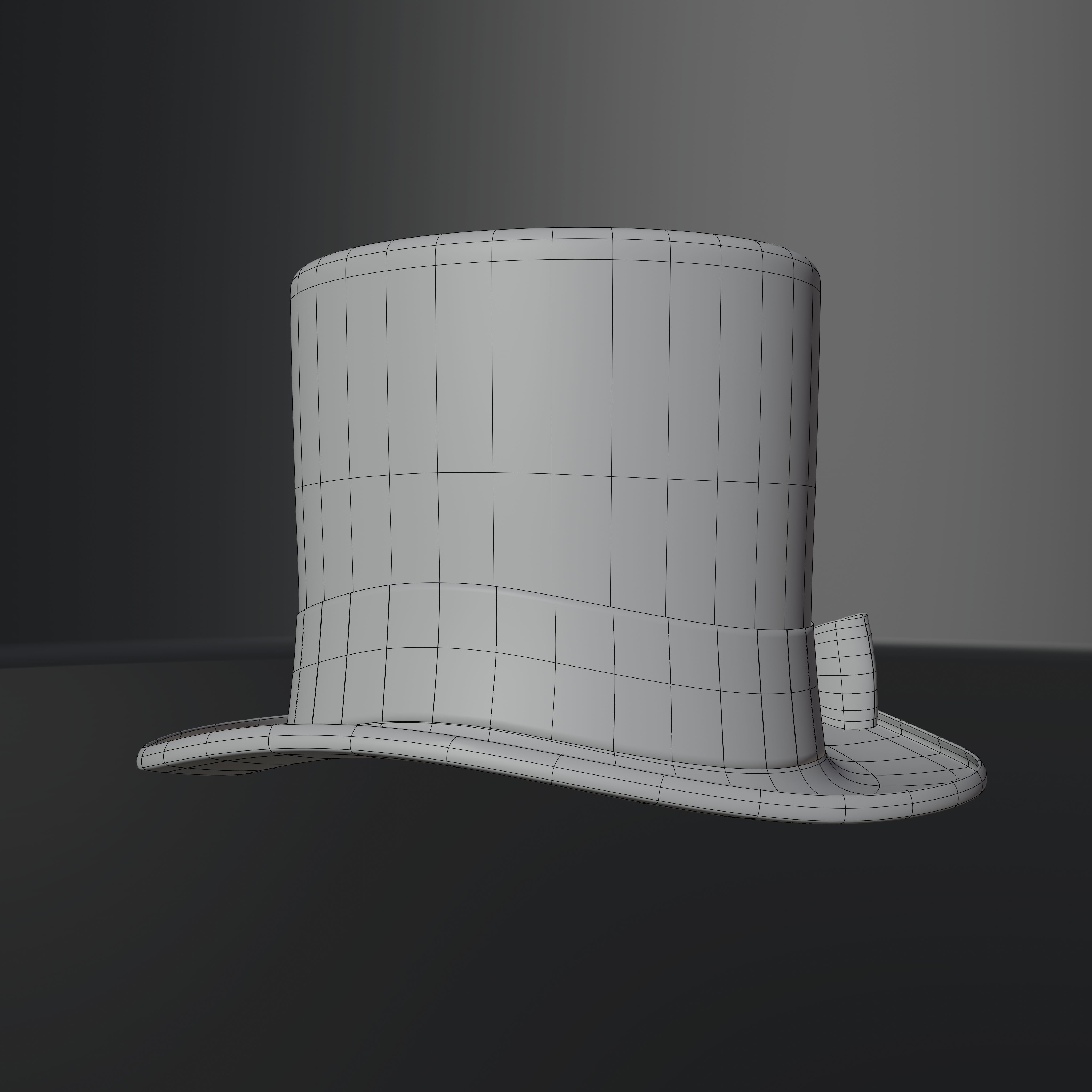 Top Hat Photorealistic PBR Low-poly 3D model_50