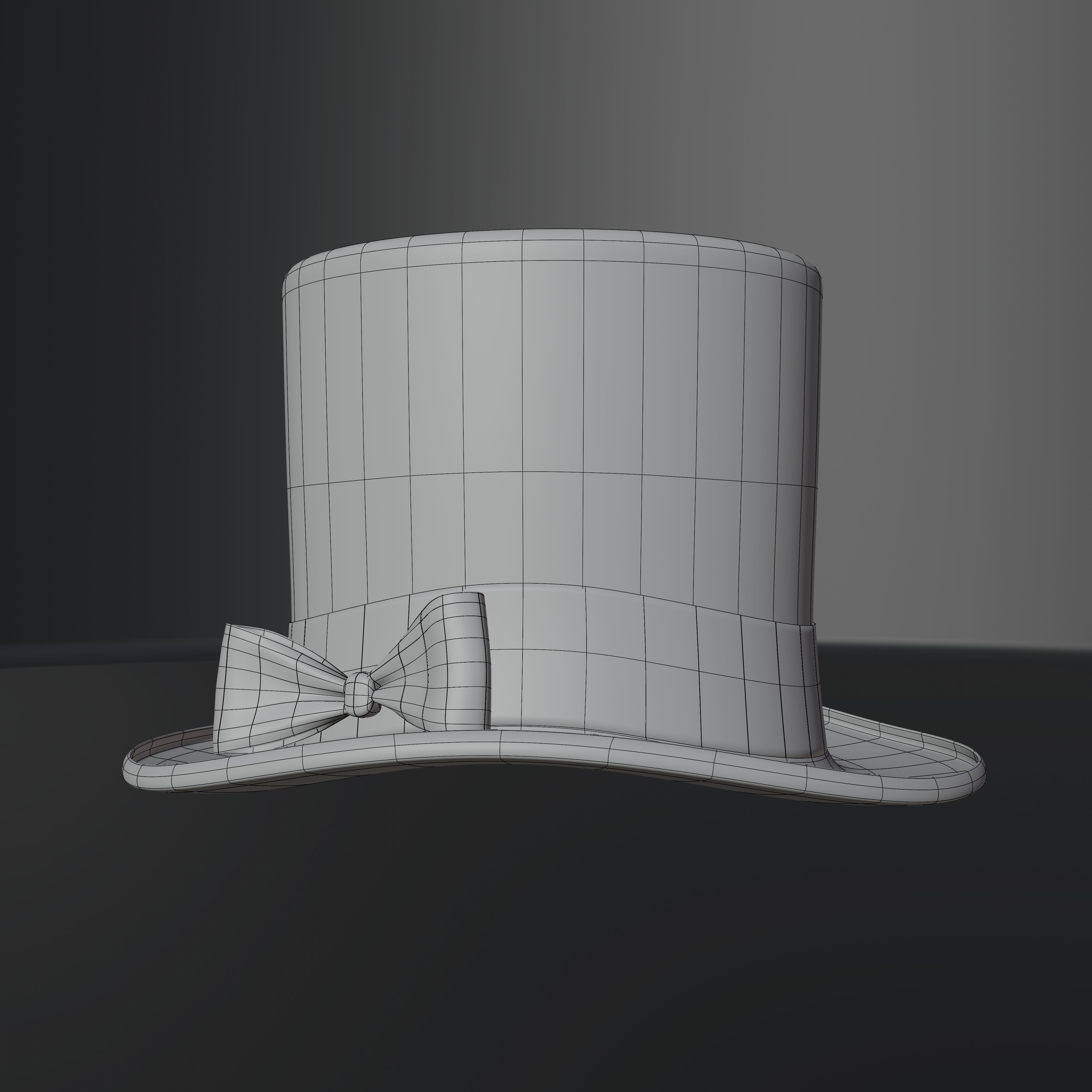 Top Hat Photorealistic PBR Low-poly 3D model_41