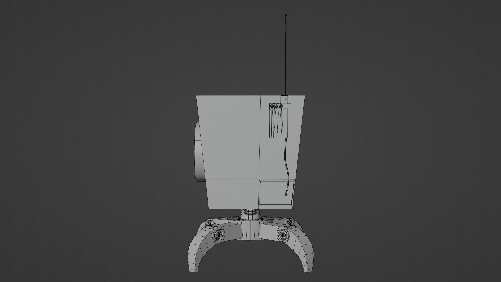 Rigged Stylized Robot Low-poly 3D model Low-poly 3D model_5
