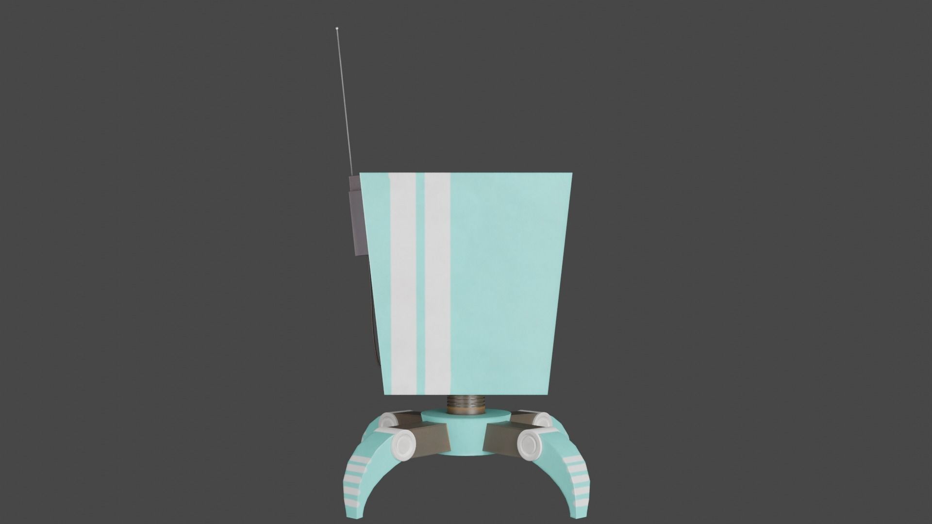 Rigged Stylized Robot Low-poly 3D model Low-poly 3D model_6