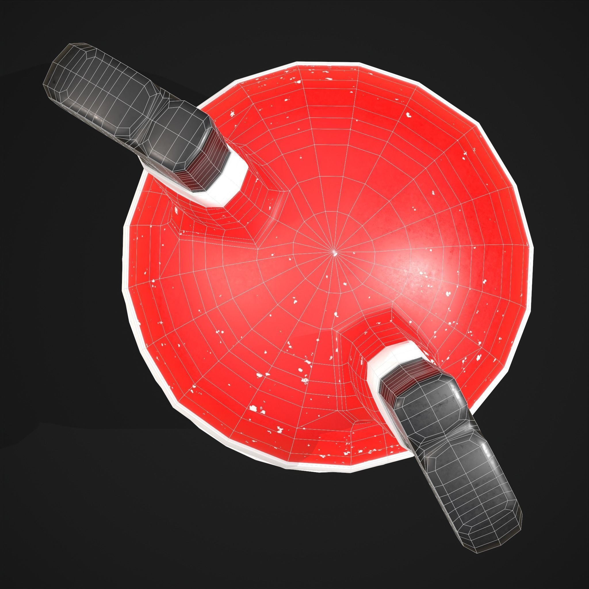 Santa Cookie Jar  Low-poly 3D model_8