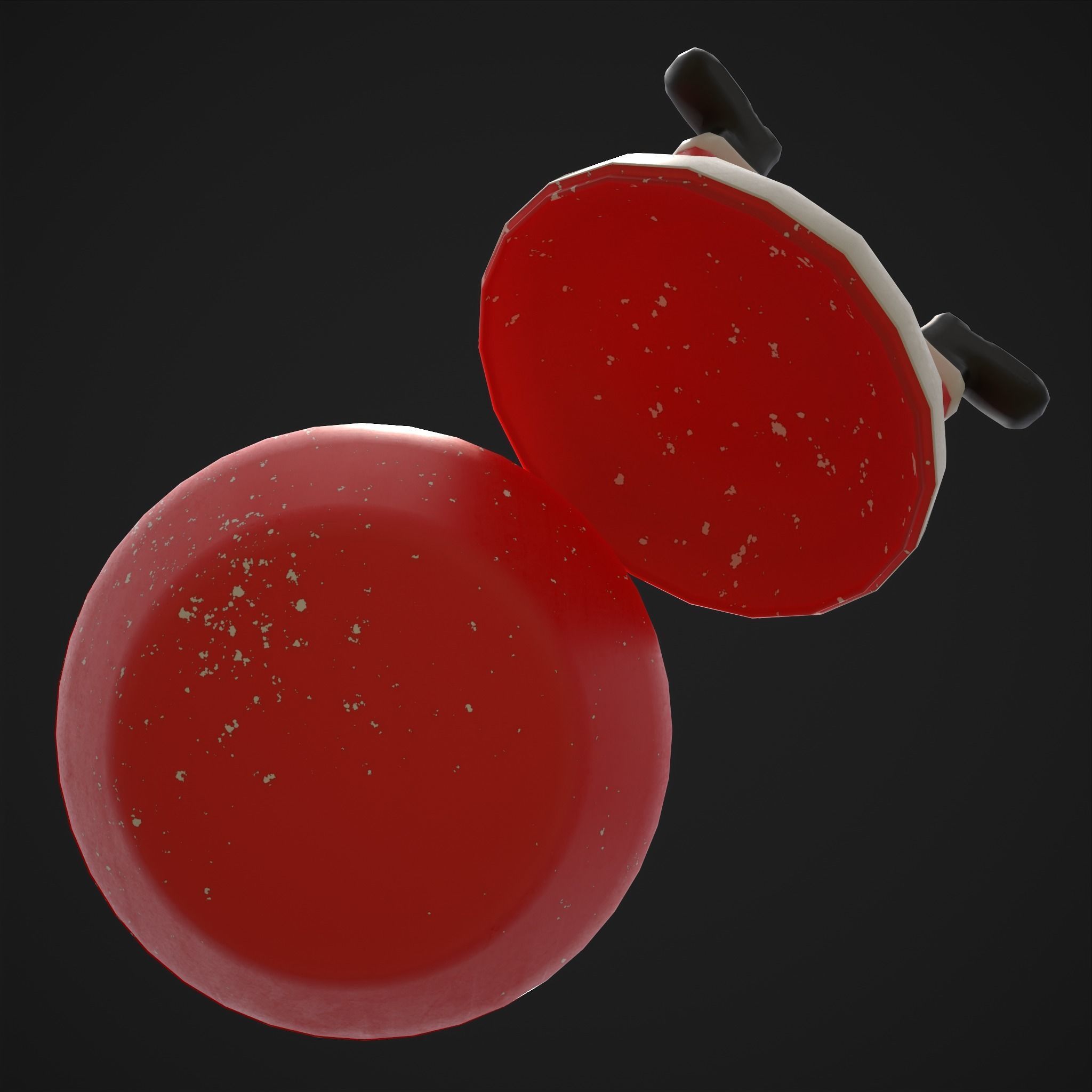 Santa Cookie Jar  Low-poly 3D model_17