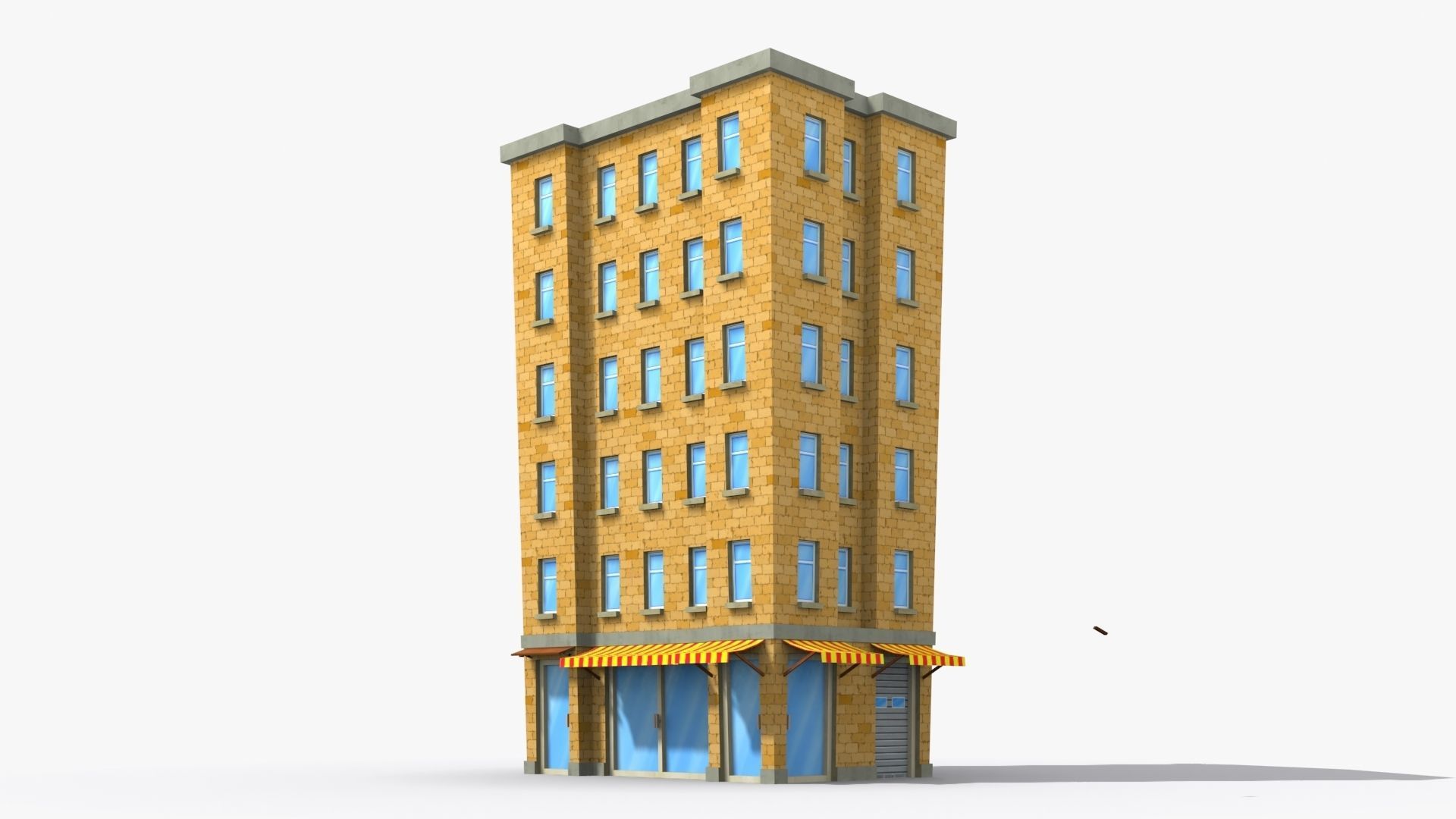 35 Cartoon Building collection Low poly _13