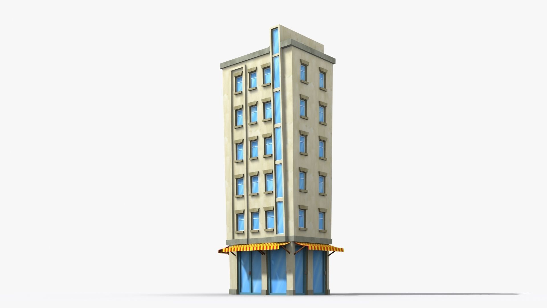 35 Cartoon Building collection Low poly _32