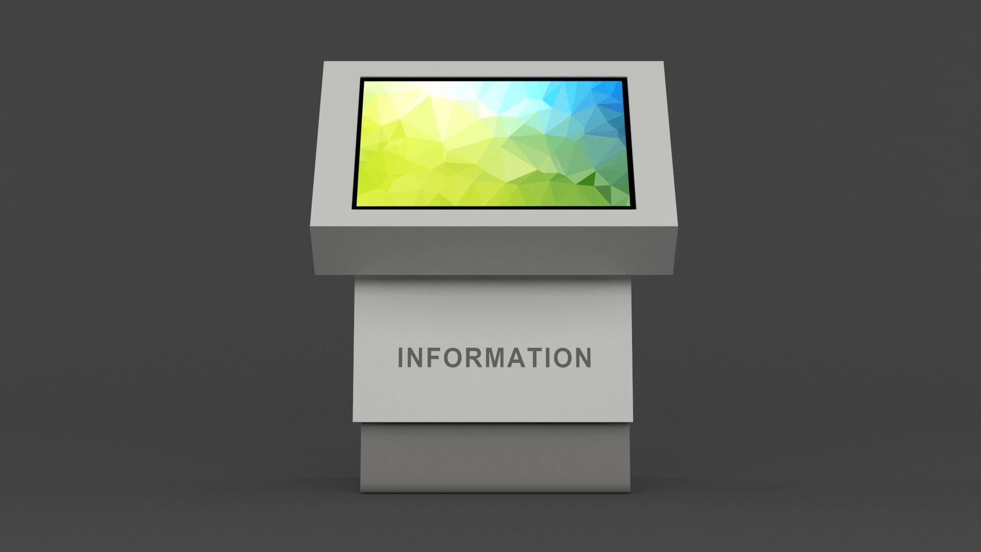 Information Kiosk 3D model_1