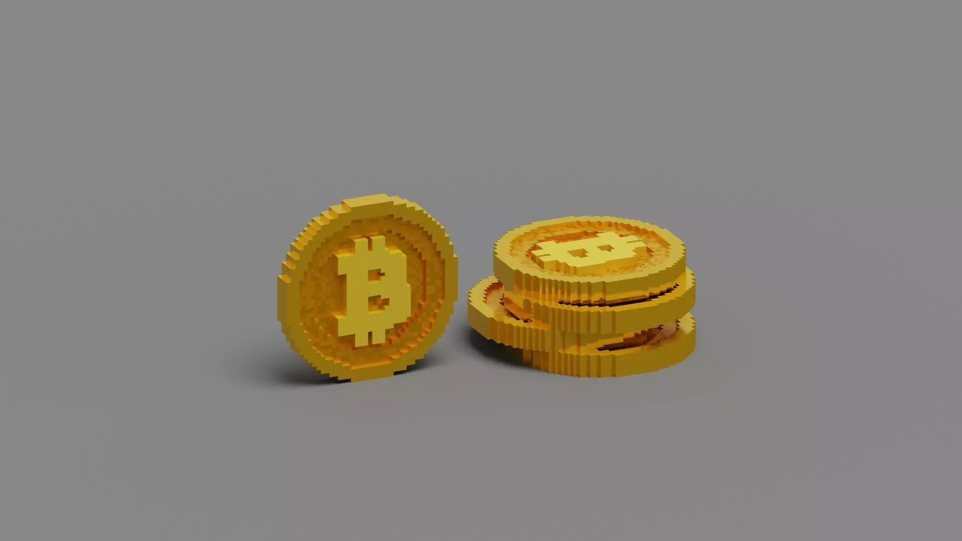 Gold Coin Low-poly 3D model Low-poly 3D model