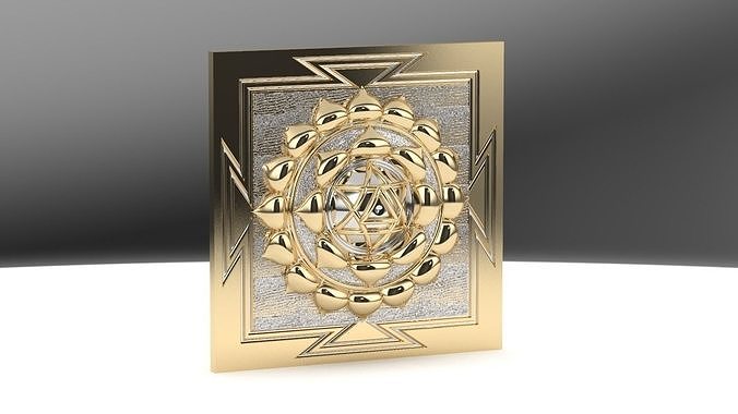 shree yantra 3D print model
