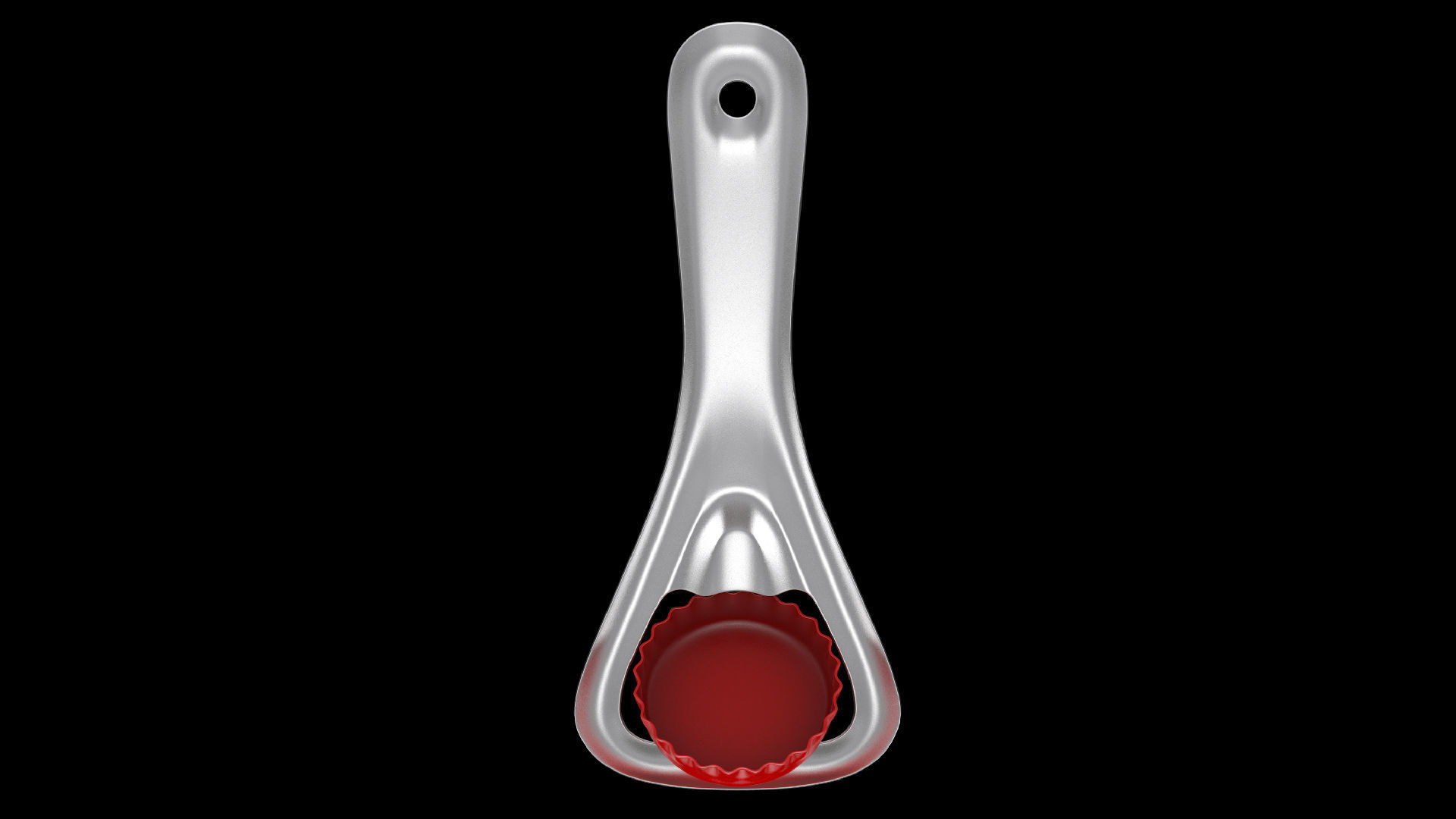 Bottle opener Low-poly 3D model_22