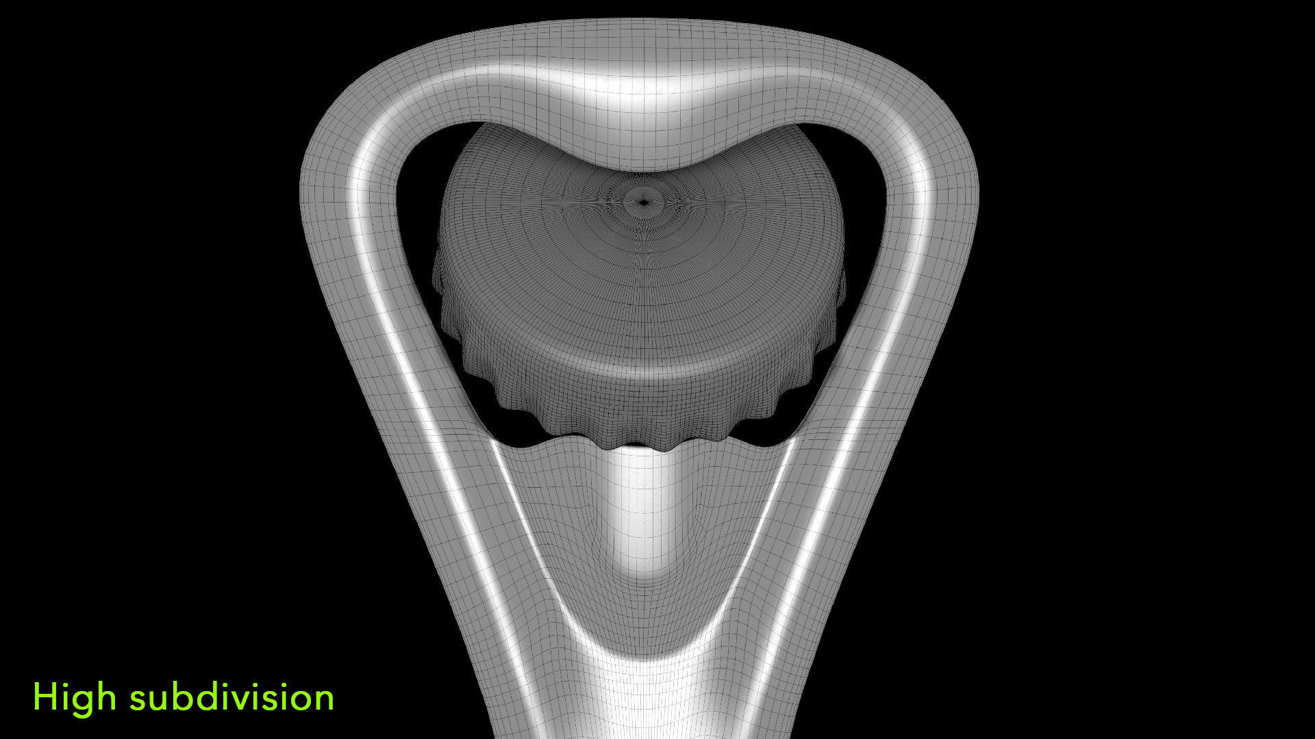 Bottle opener Low-poly 3D model_10