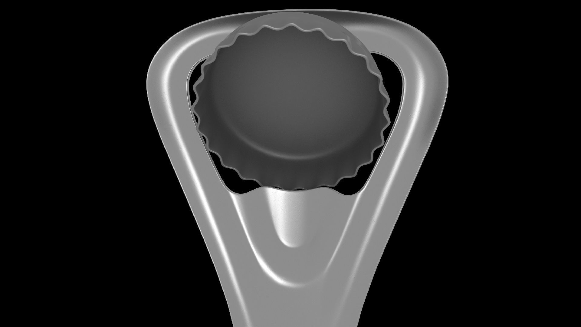 Bottle opener Low-poly 3D model_12