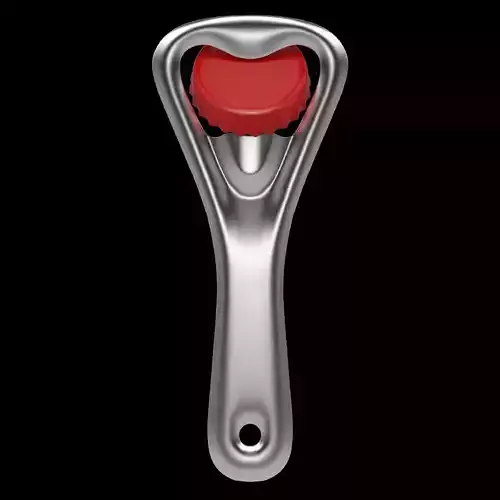 Bottle opener Low-poly 3D model Bottle opener Low-poly 3D model