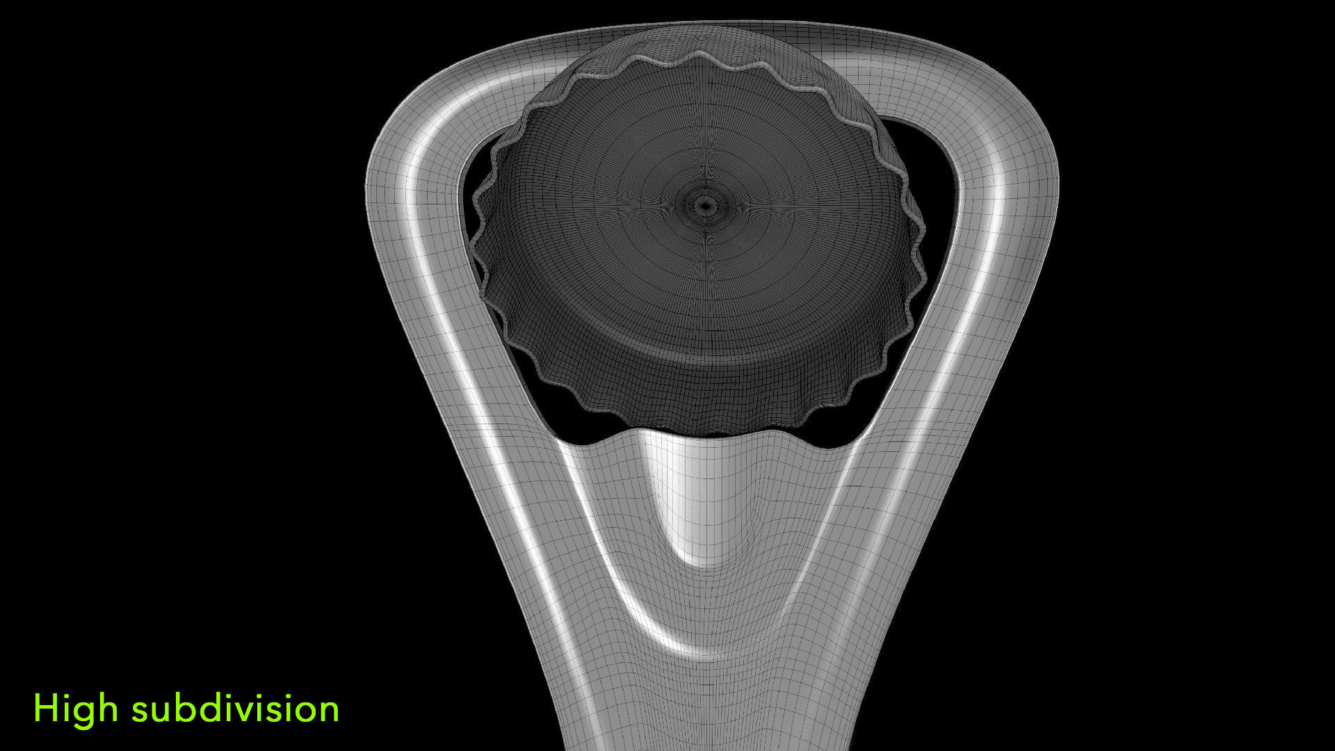 Bottle opener Low-poly 3D model_13