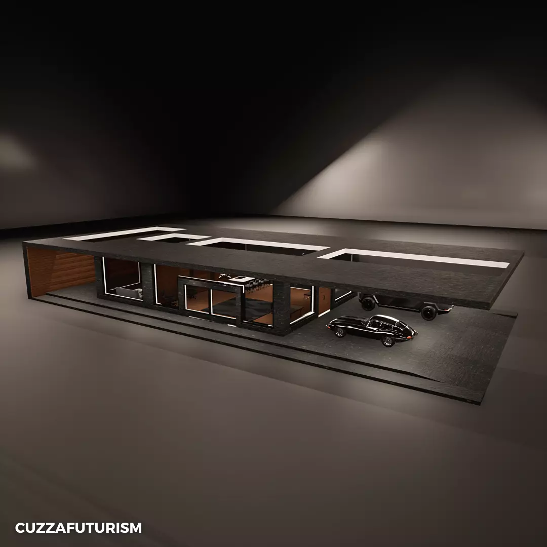 Stealth Cyberhouse Free 3D model