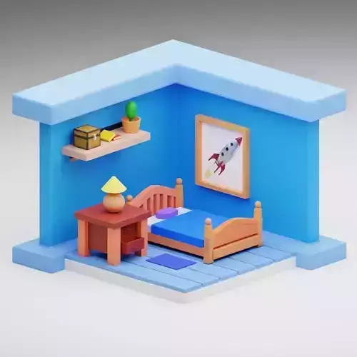 3D Bed Room