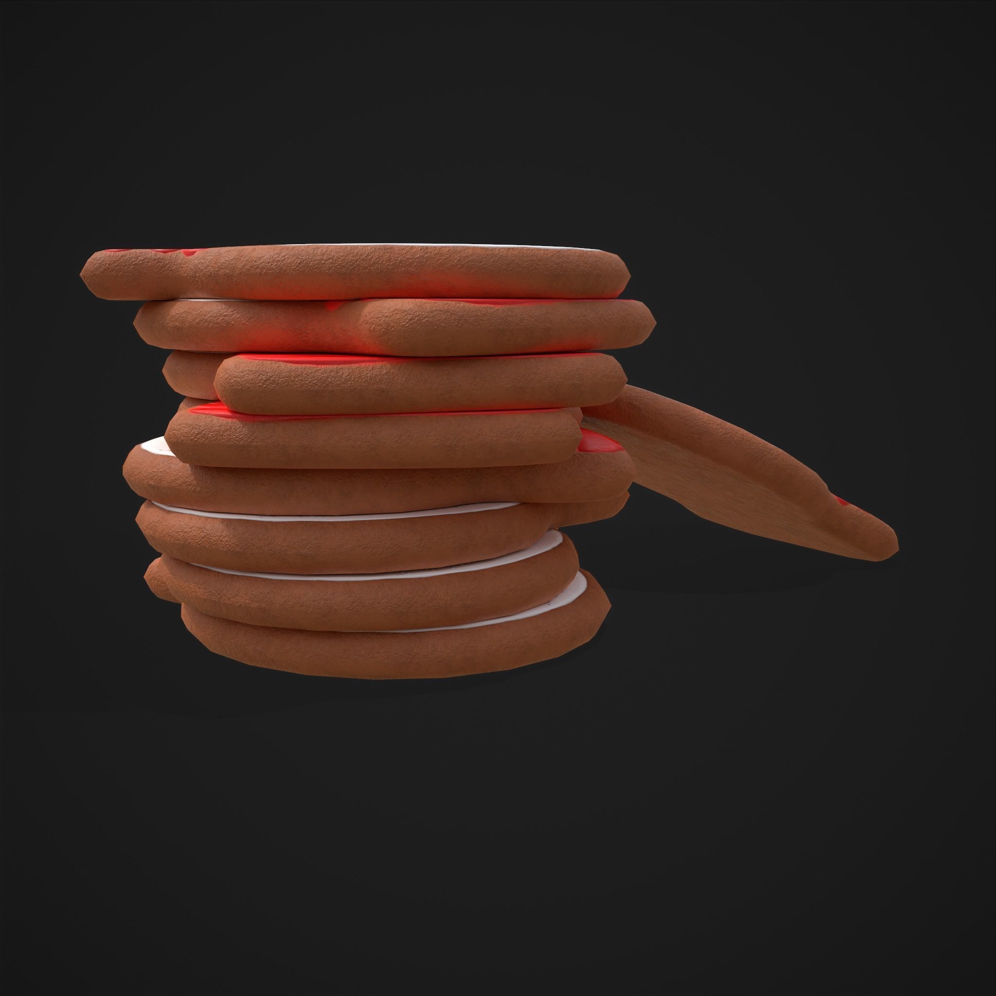 Snow Globe Cookie Low-poly 3D model_21