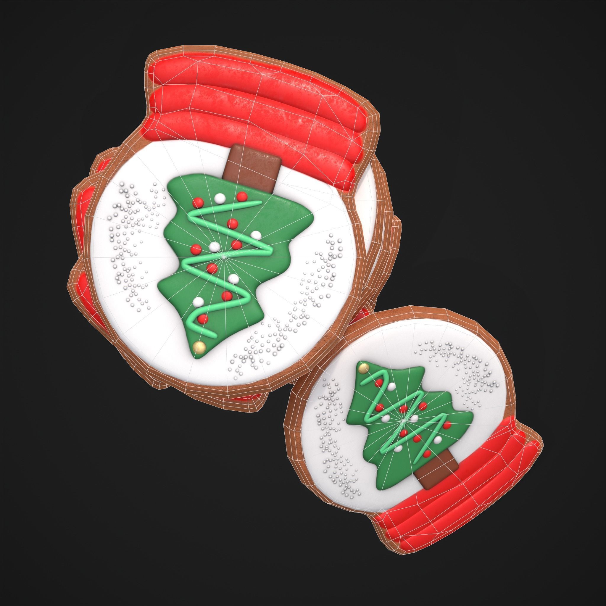 Snow Globe Cookie Low-poly 3D model_20