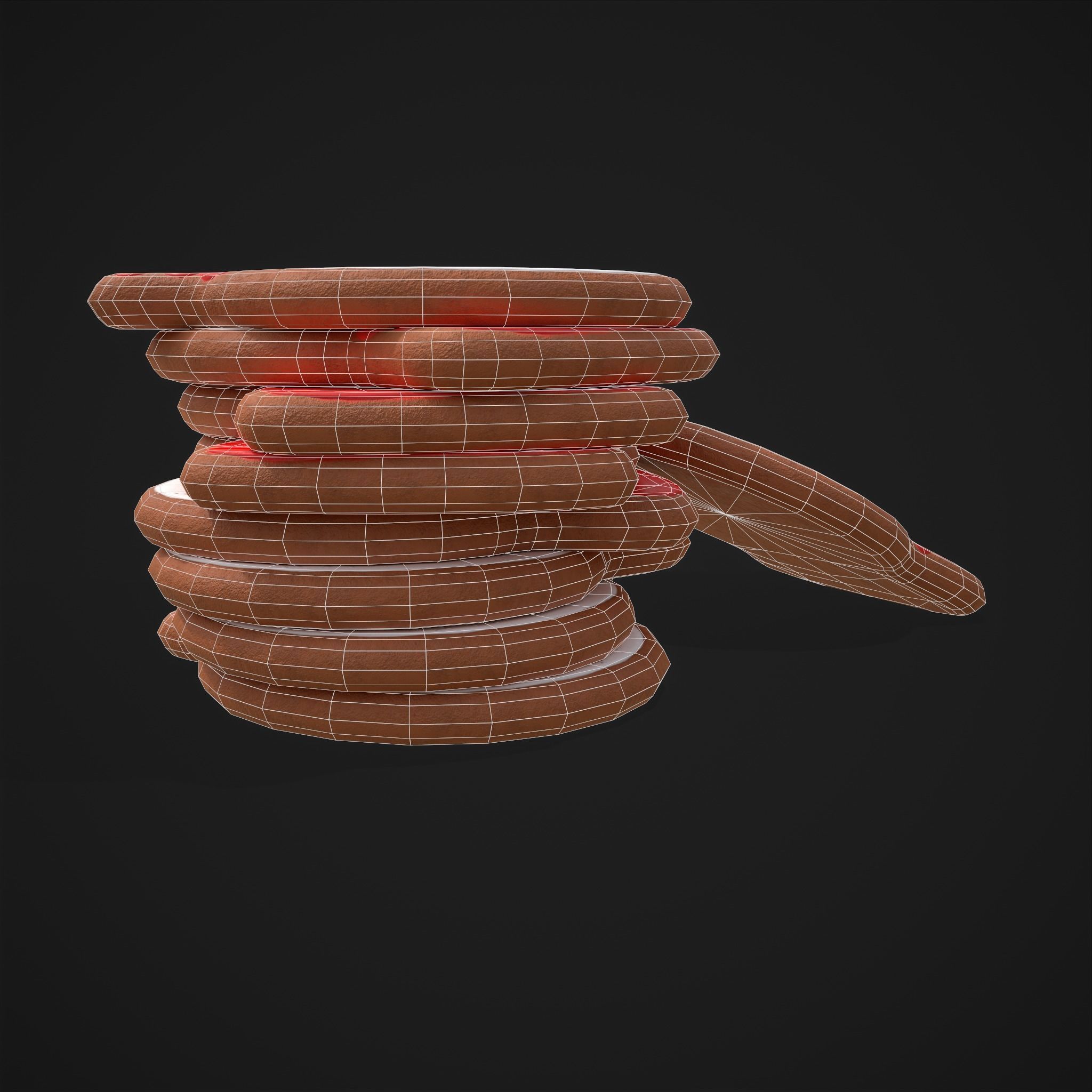 Snow Globe Cookie Low-poly 3D model_22