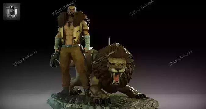 Marvel Kraven Fanart 3d printing diorama