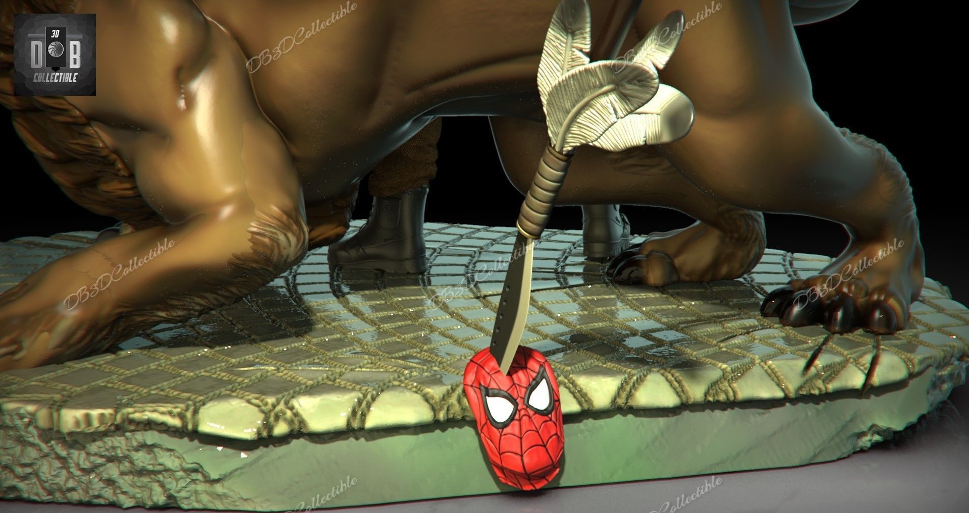 Marvel Kraven Fanart 3d printing diorama 3D print model_6