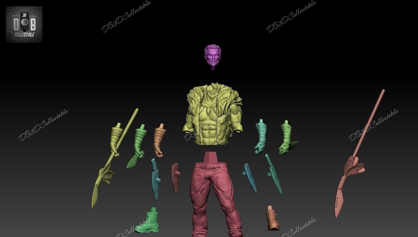 Marvel Kraven Fanart 3d printing diorama 3D print model_7