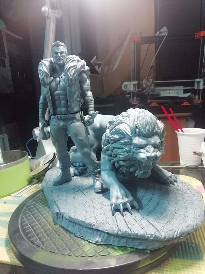 Marvel Kraven Fanart 3d printing diorama 3D print model_15