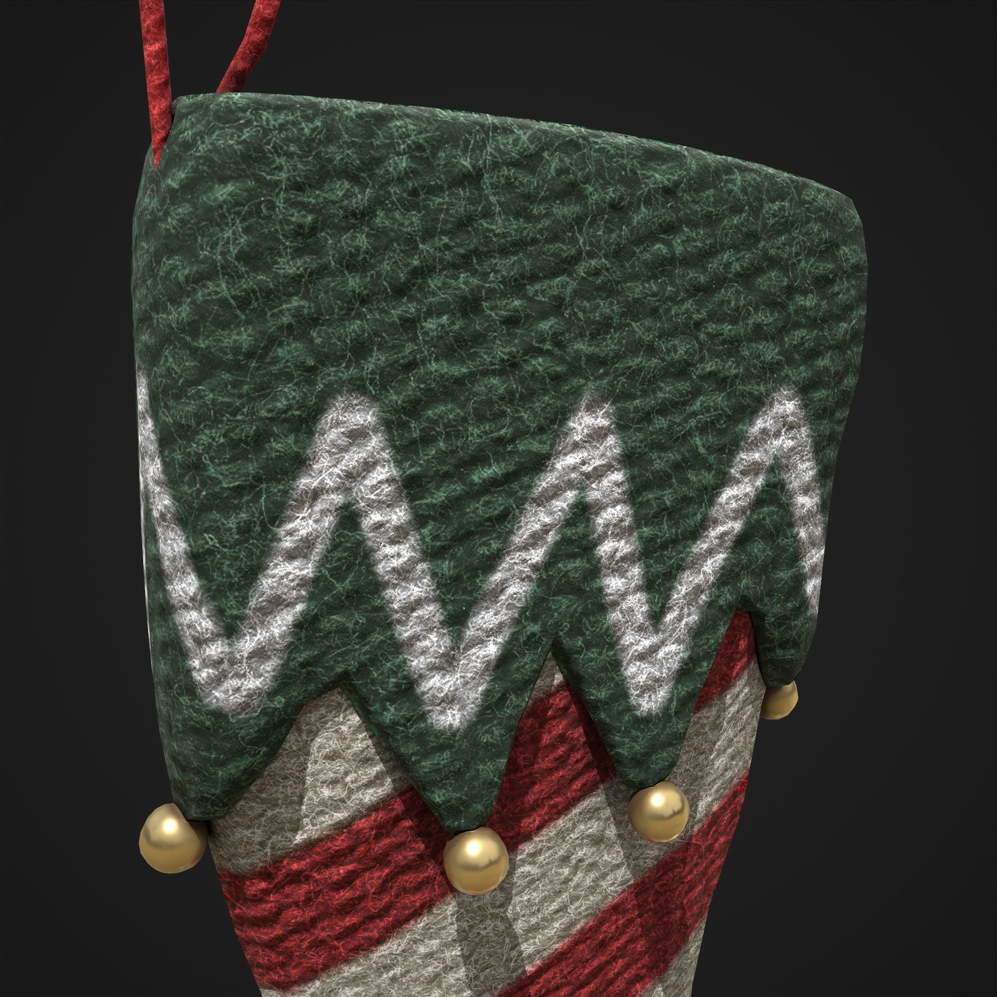 Stockings Low-poly 3D model_11