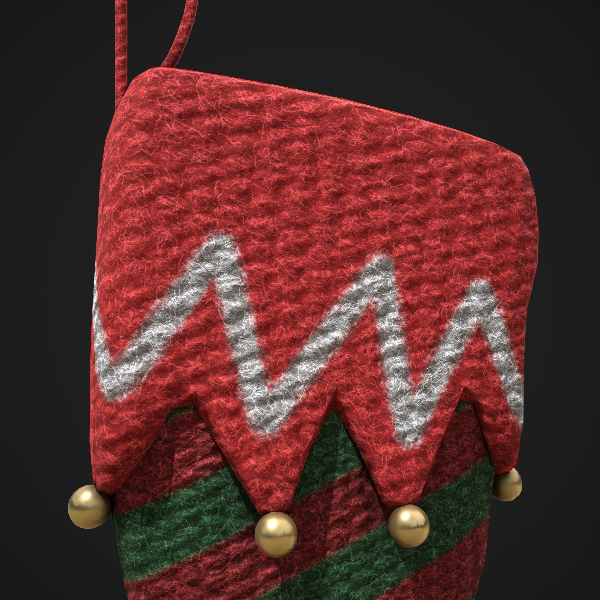 Stockings Low-poly 3D model_17