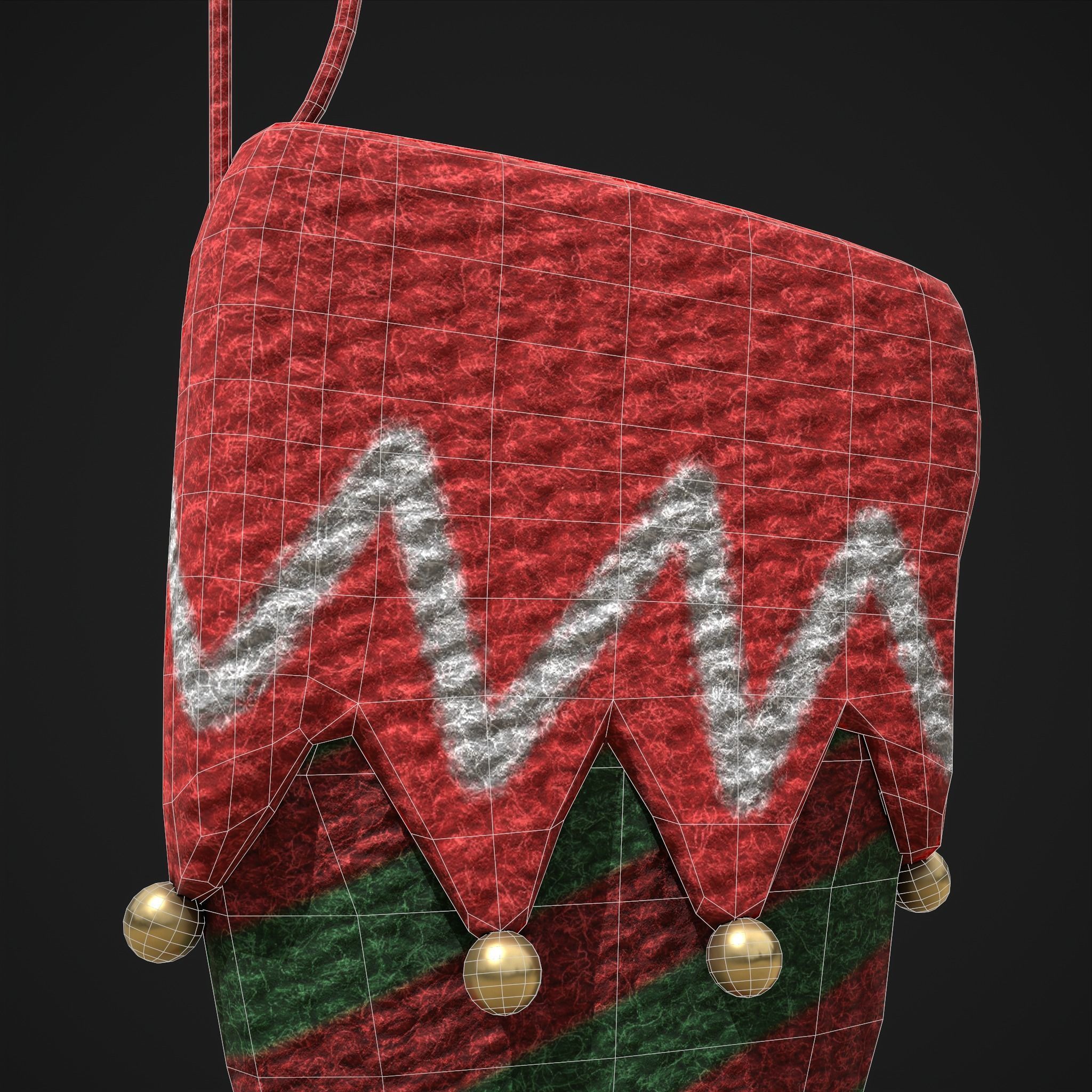 Stockings Low-poly 3D model_18