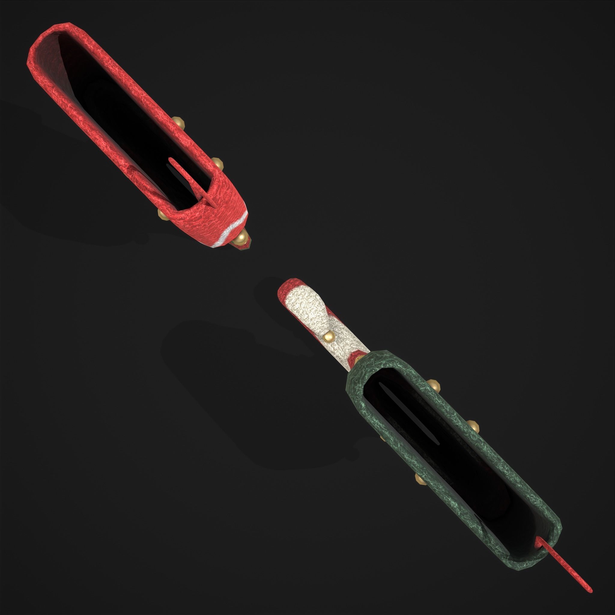 Stockings Low-poly 3D model_7