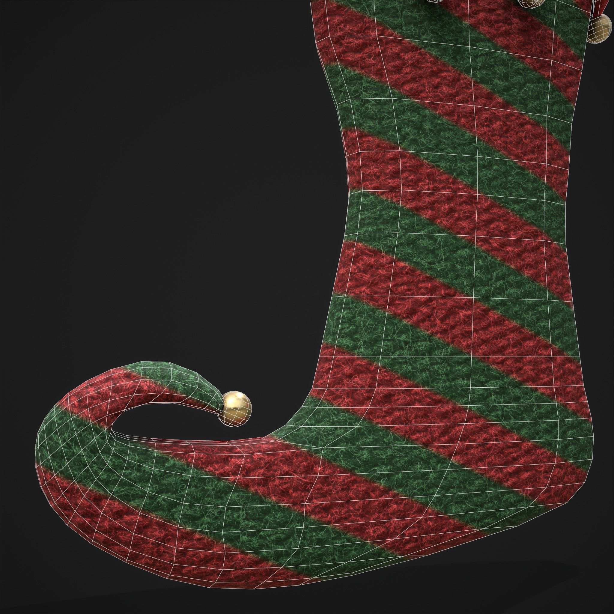 Stockings Low-poly 3D model_20