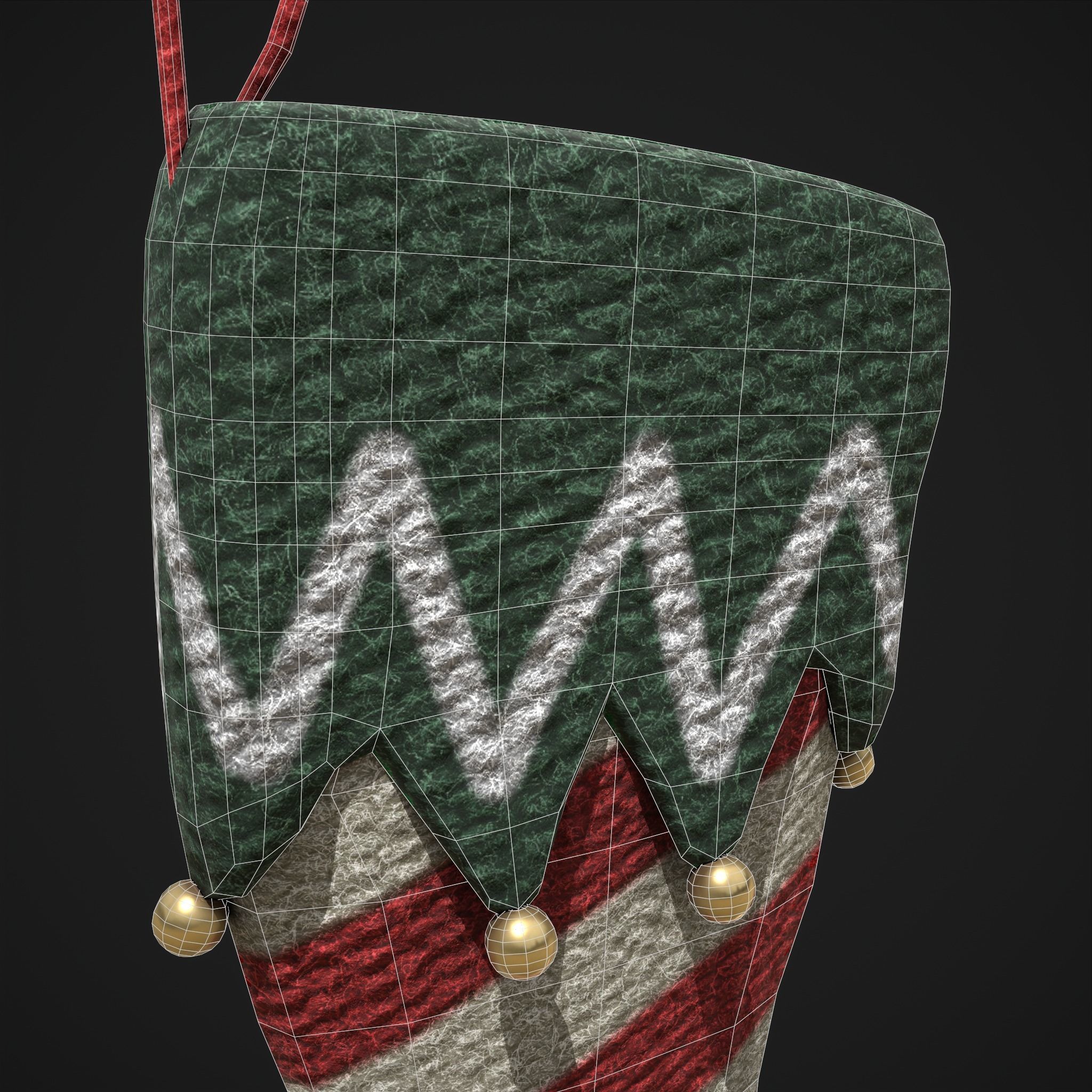 Stockings Low-poly 3D model_12