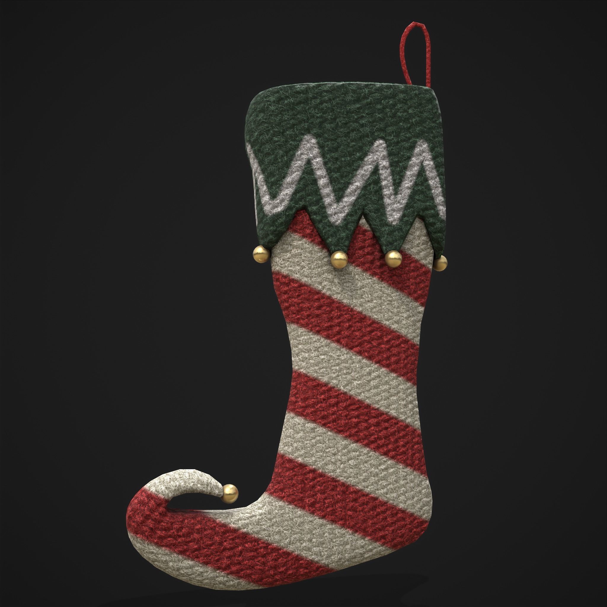 Stockings Low-poly 3D model_9