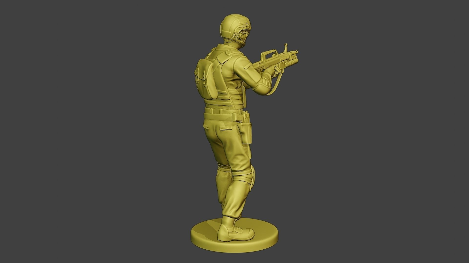 China Actual Special Forces PAP 0012 3D print model_7